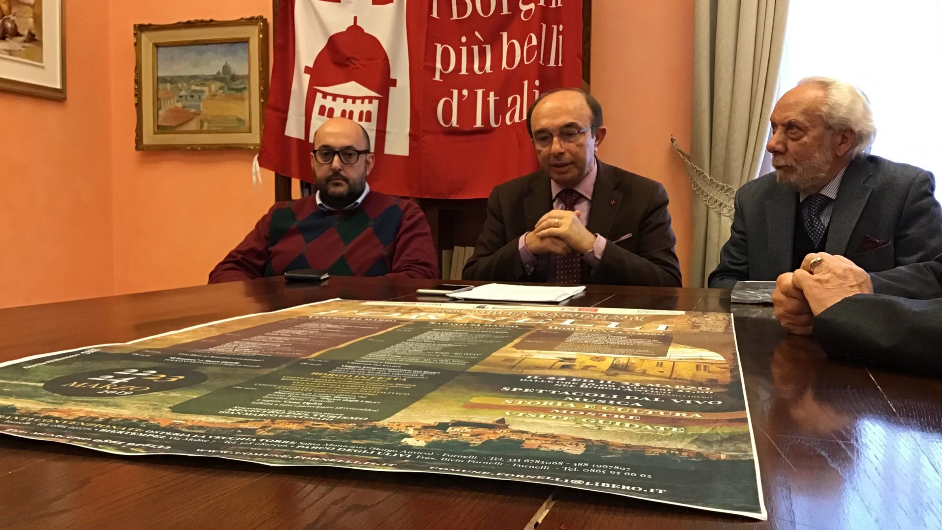 Assemblea Nazionale dei Borghi più Belli d’Italia.  Presentato questa mattina l’evento che si svolgerà a Fornelli dal 22 al 24 marzo 2019.