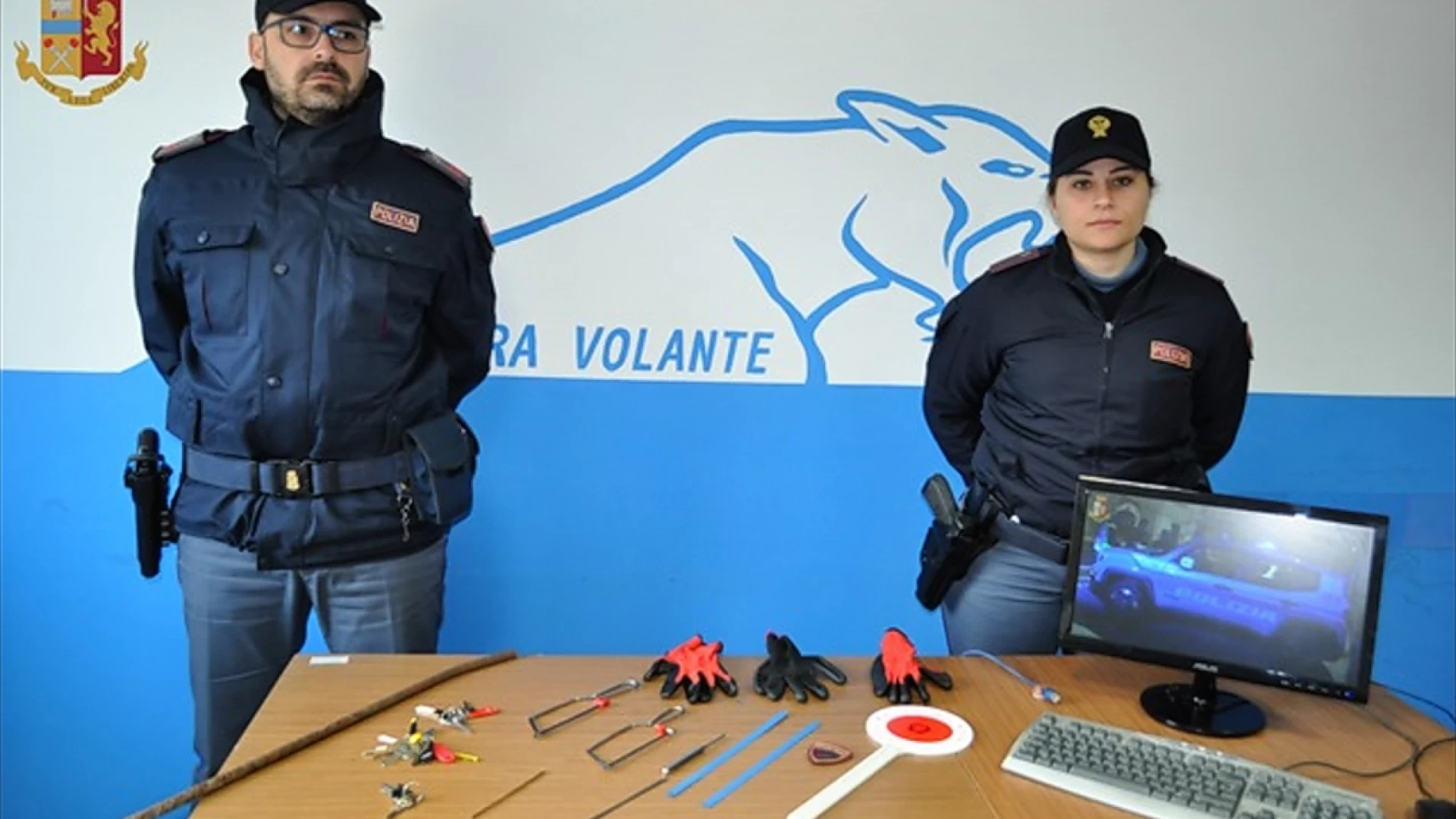 Isernia: la Polizia denuncia tre persone per possesso di chiavi e grimaldelli.