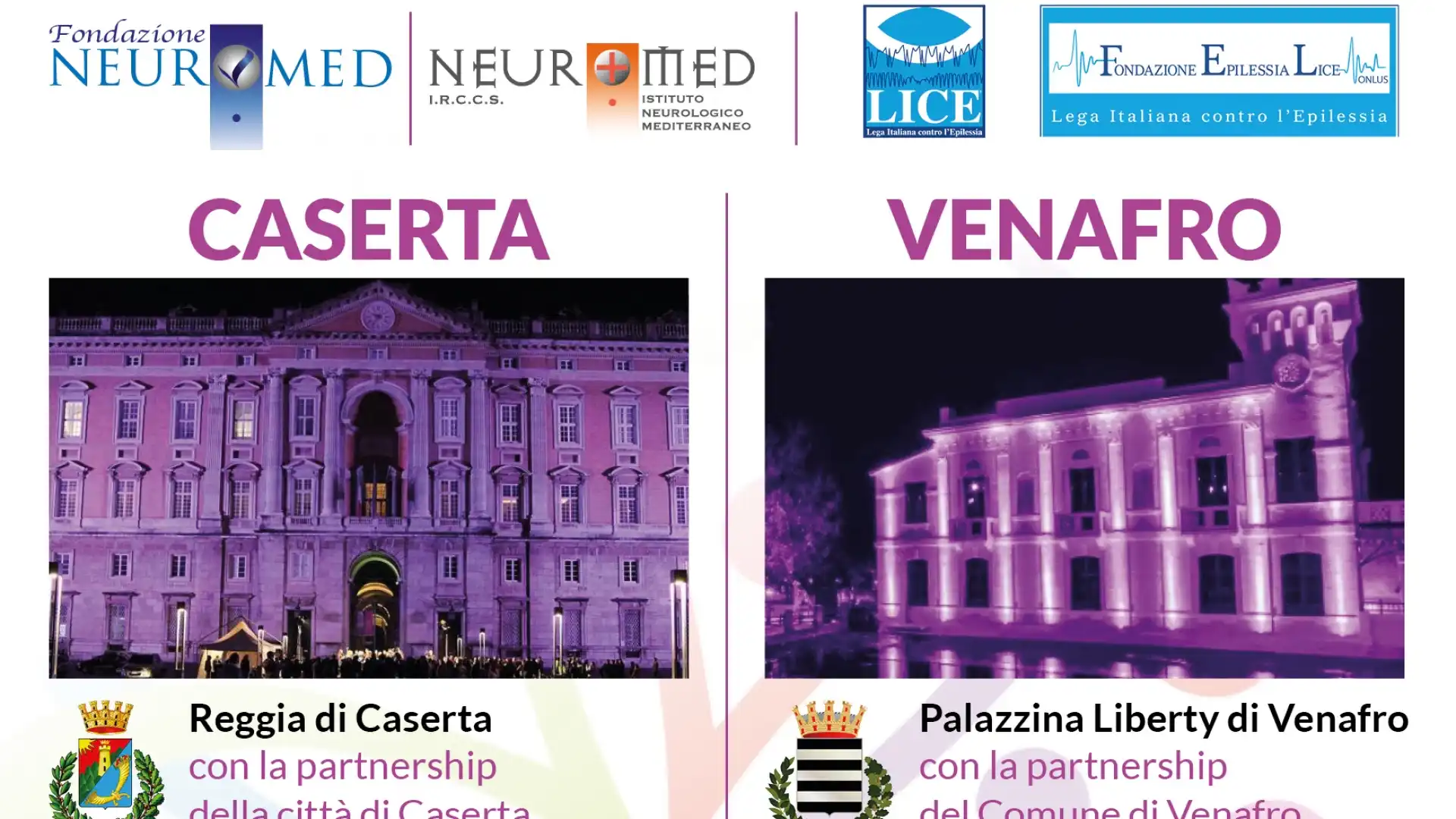 Epilessia, il colore viola per combattere il pregiudizio. Le iniziativa promossa da Neuromed e dalla sua Fondazione.