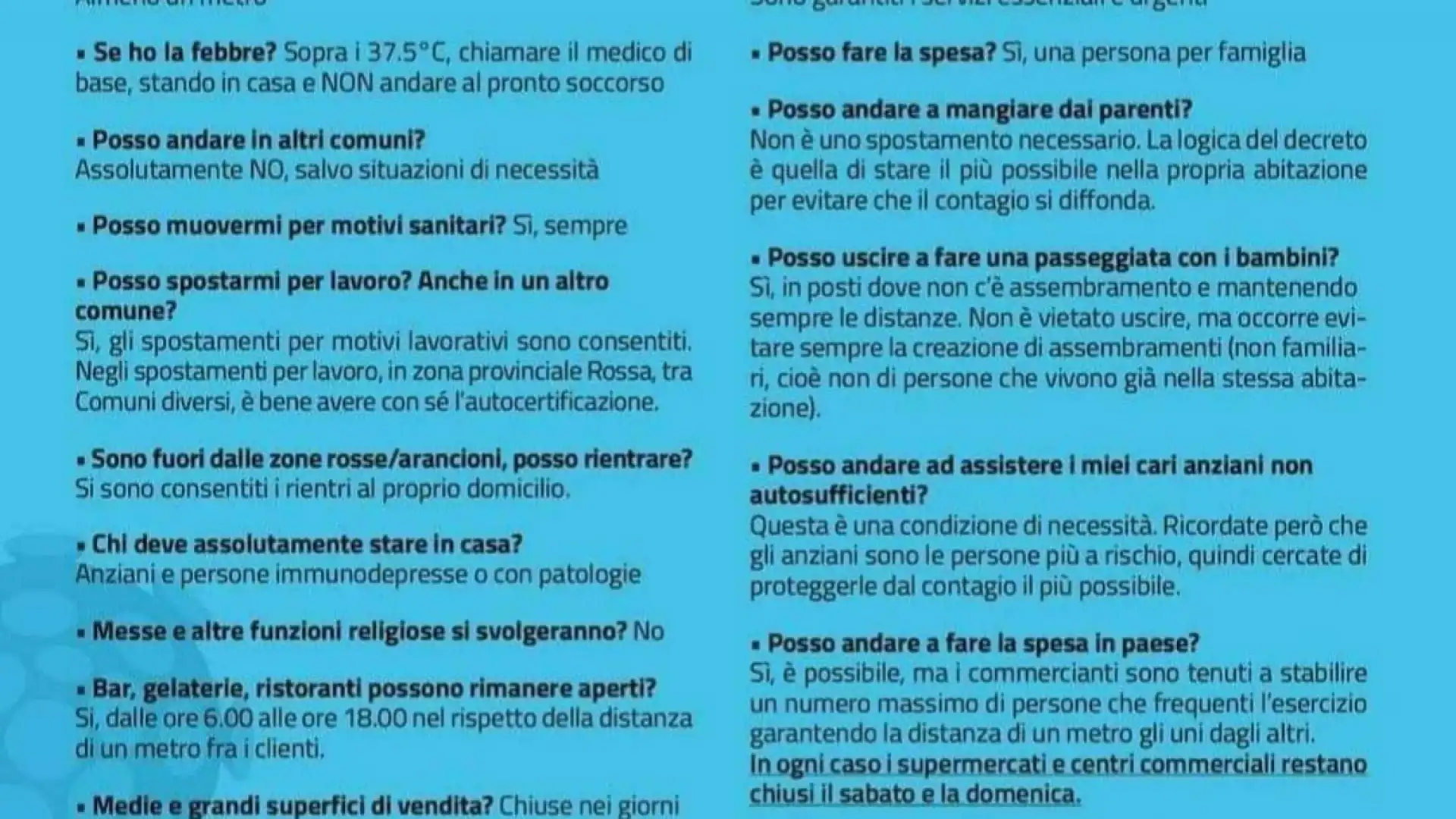 Italia, zona protetta. Il decreto integrale e il manifesto guida per i cittadini