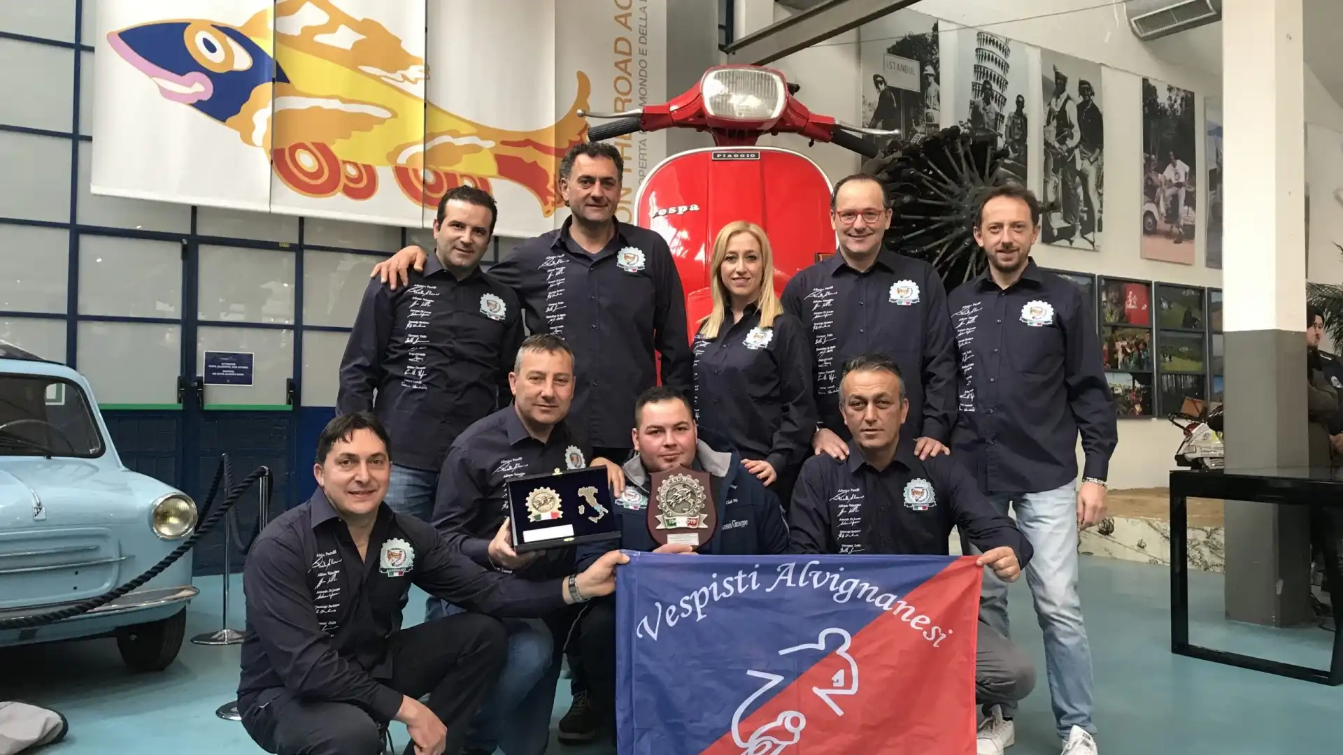 Il Vespa Club di Alvignano (Ce) premiato a Pontedera. Il club secondo per numero di tesserati in Campania.