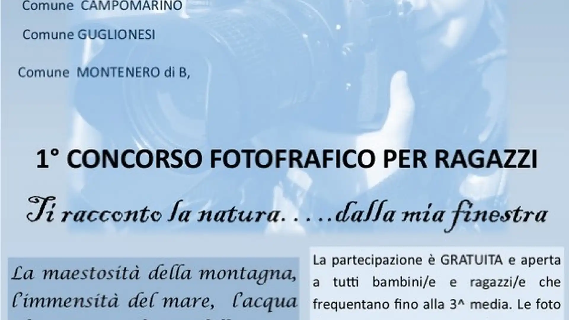 ‘Ti racconto la natura dalla mia finestra’, ragazzi e bambini alla prova della fotografia