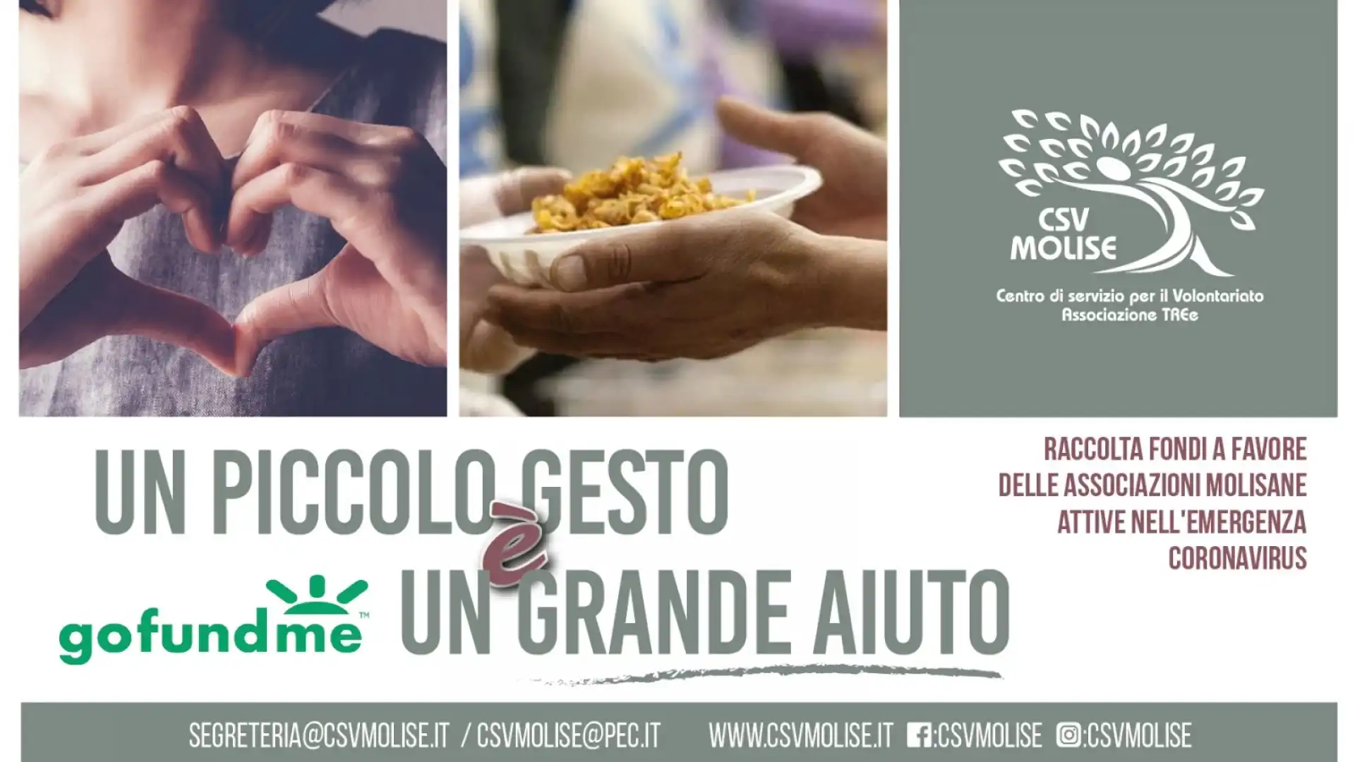 Il CSV lancia la raccolta fondi ‘Un piccolo gesto è un grande aiuto’ e il video-spot dei volontari