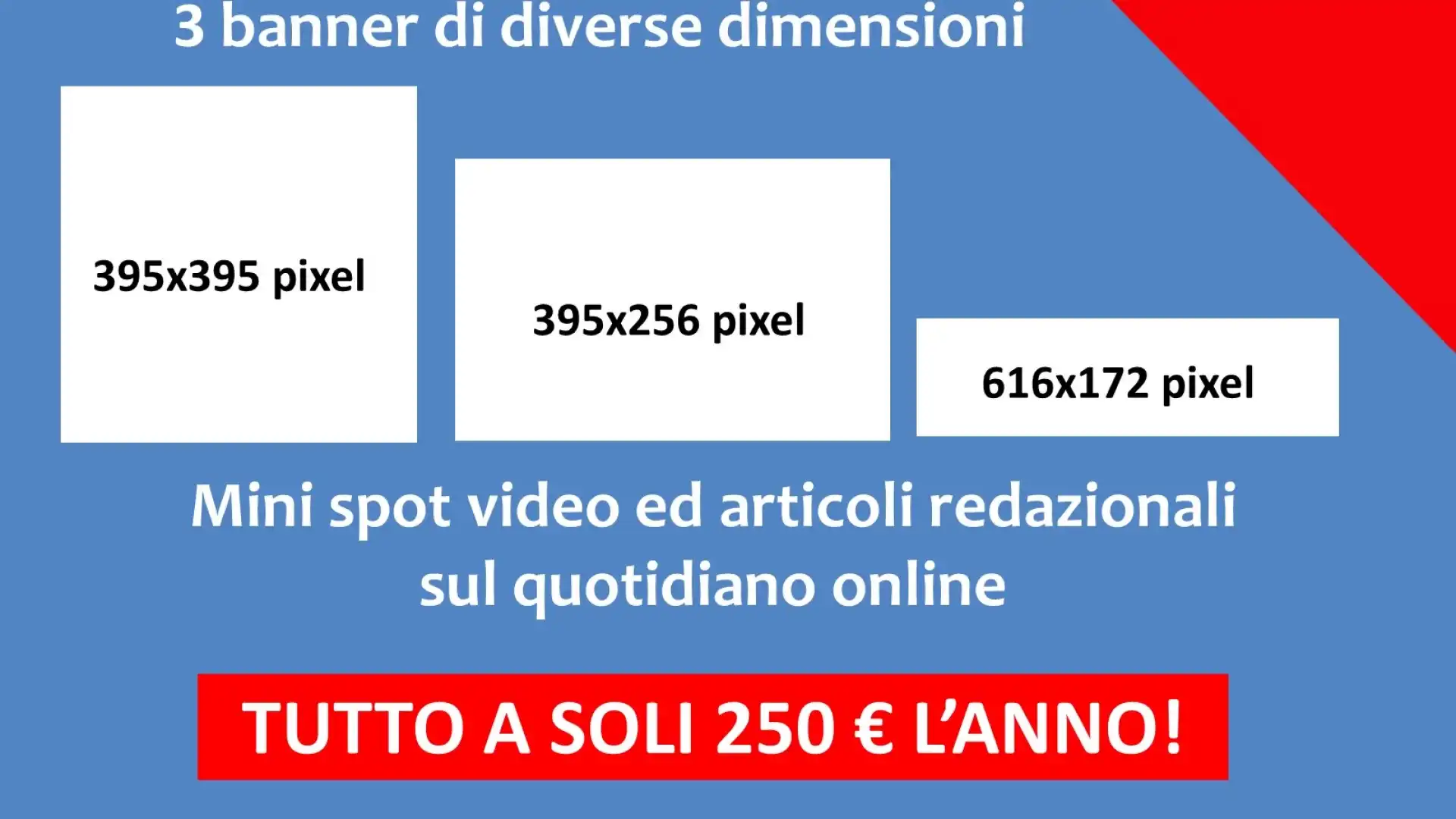 Combatti la crisi e rilancia l’azienda con la nostra testata. Parte la promo sui contratti commerciali.