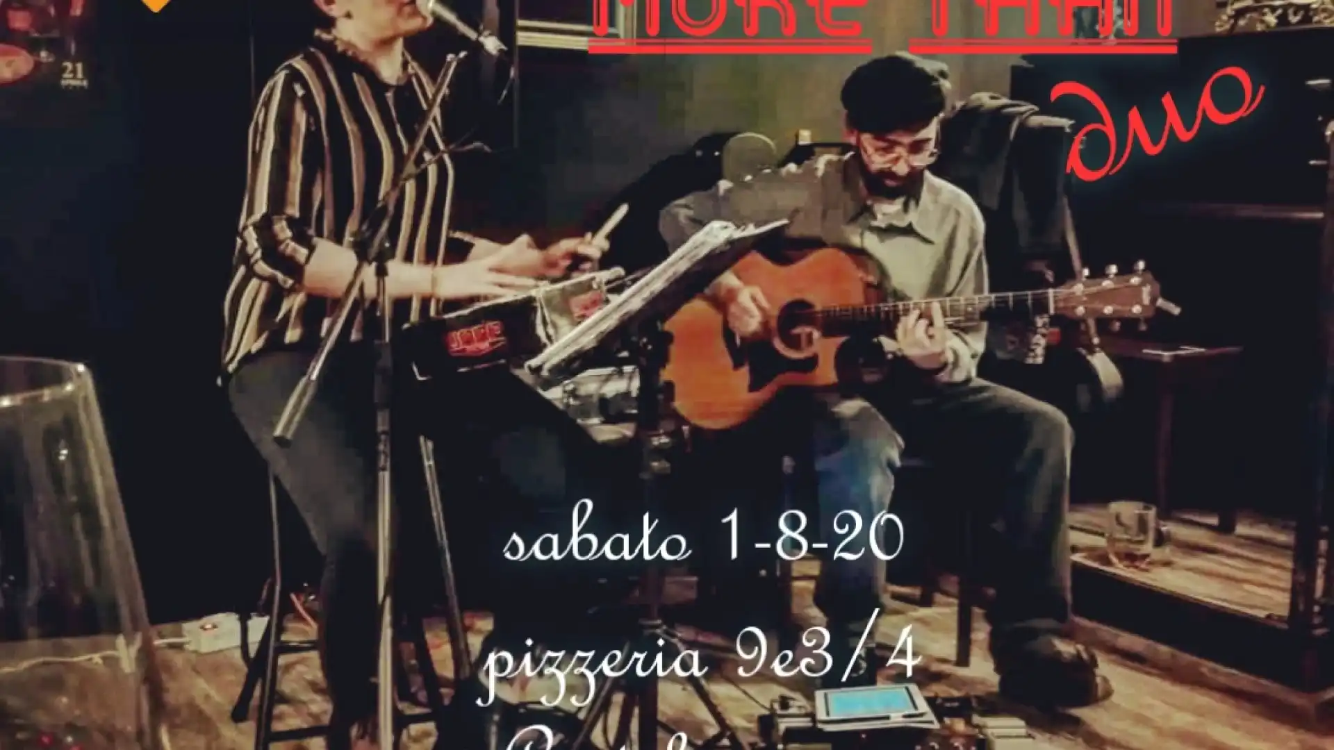 Castelnuovo al Volturno: musica dal vivo sabato 1 agosto alla pizzeria 9 e ¾