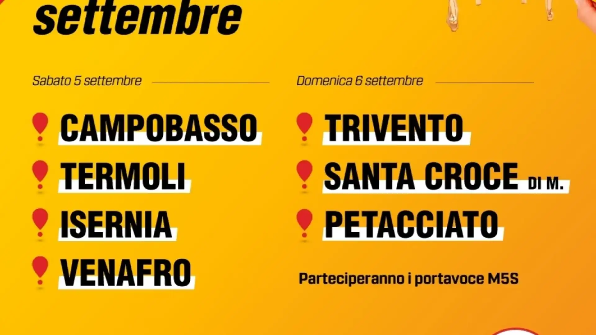 Movimento 5 Stelle: i portavoce tra  la gente per illustrare il Si al prossimo rederendum