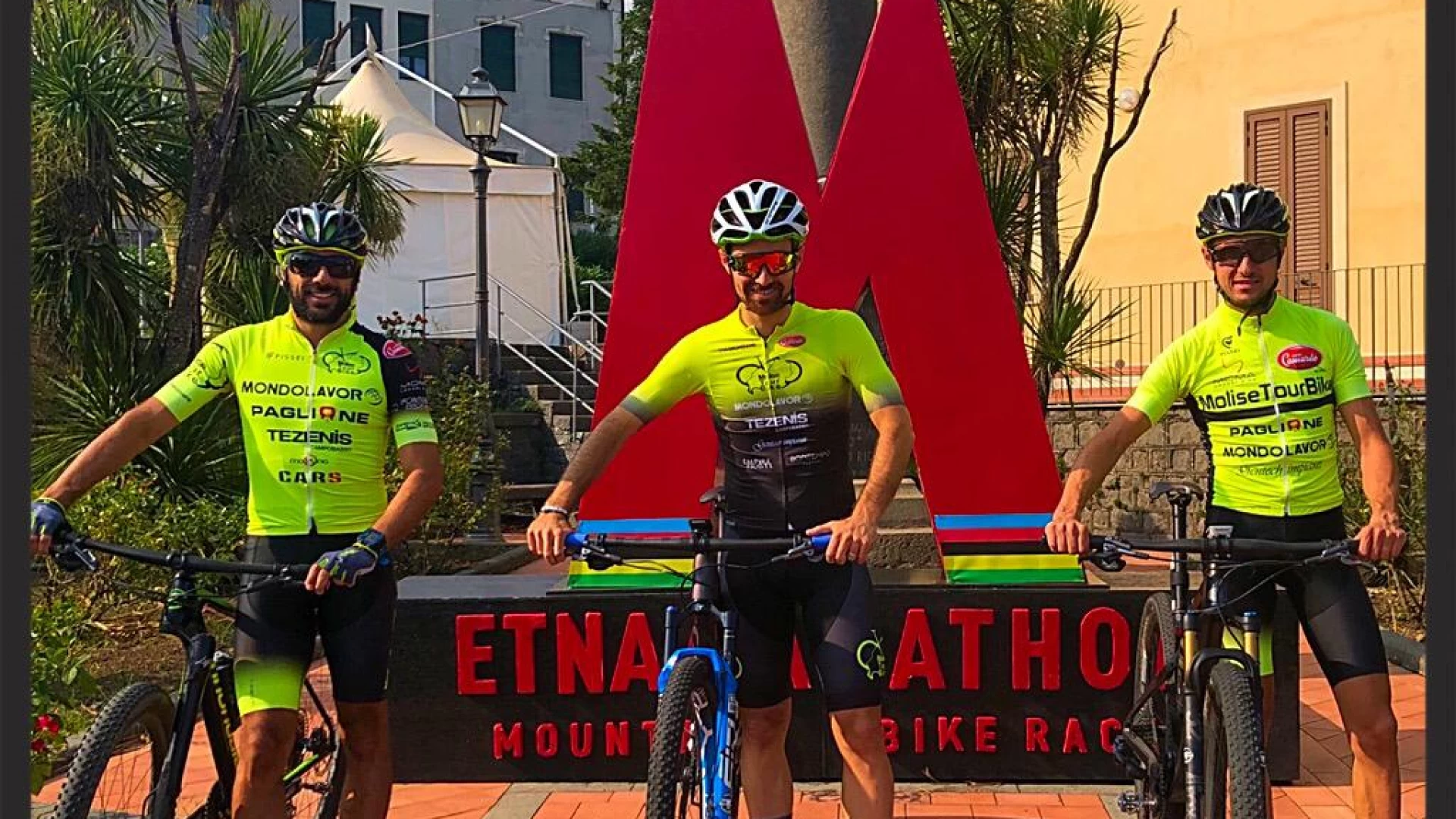 Ciclismo: la Molise Tour Bike si fa onore all'Etna Marathon