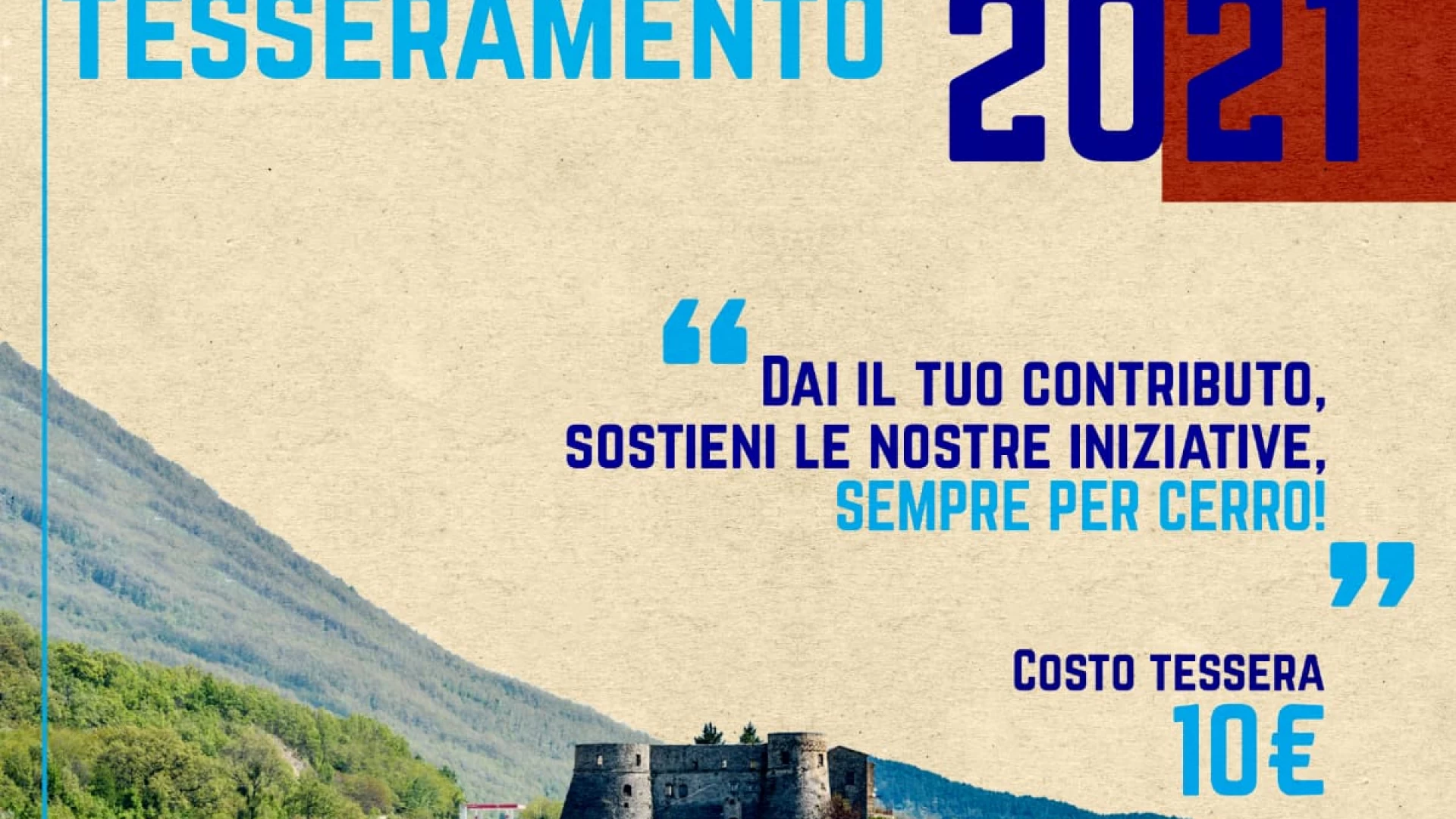 Cerro al Volturno: al via la campagna di tesseramento dell’associazione turistica Pro Loco.