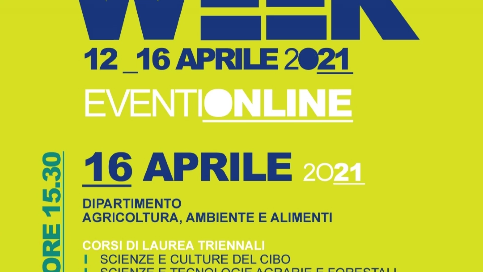 Open Week Online all'Unimol per conoscere l'offerta formativa.