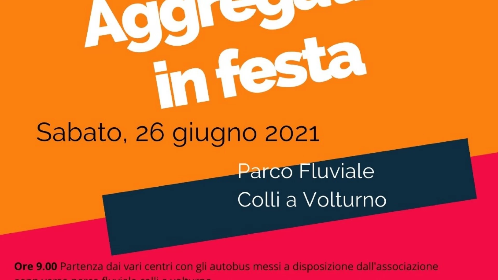 Colli a Volturno: "Spazi aggregativi in festa". Quest'oggi l'evento conclusivo al PARCO Fluviale