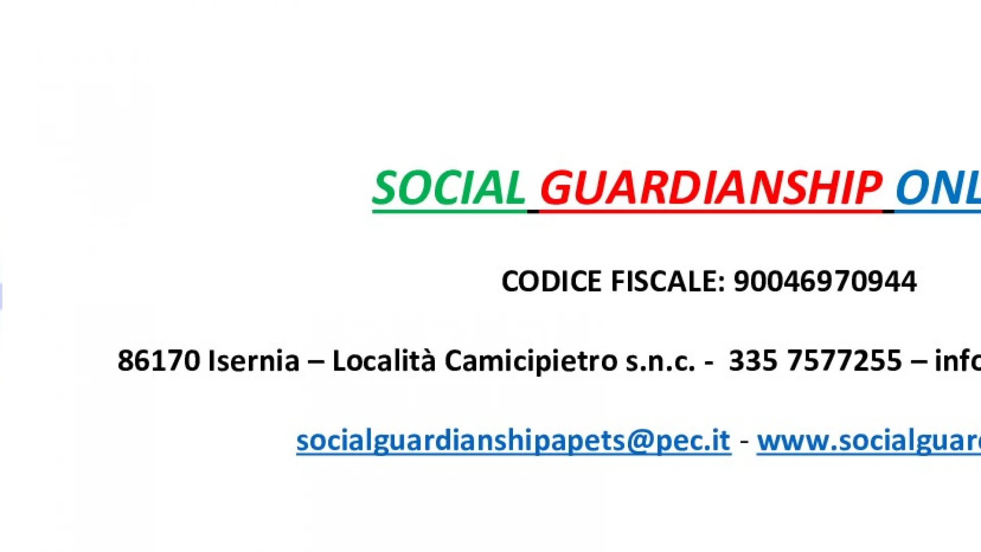 La neonata associazione di volontariato Social Guardianship presenta ‘Via dalla strada’