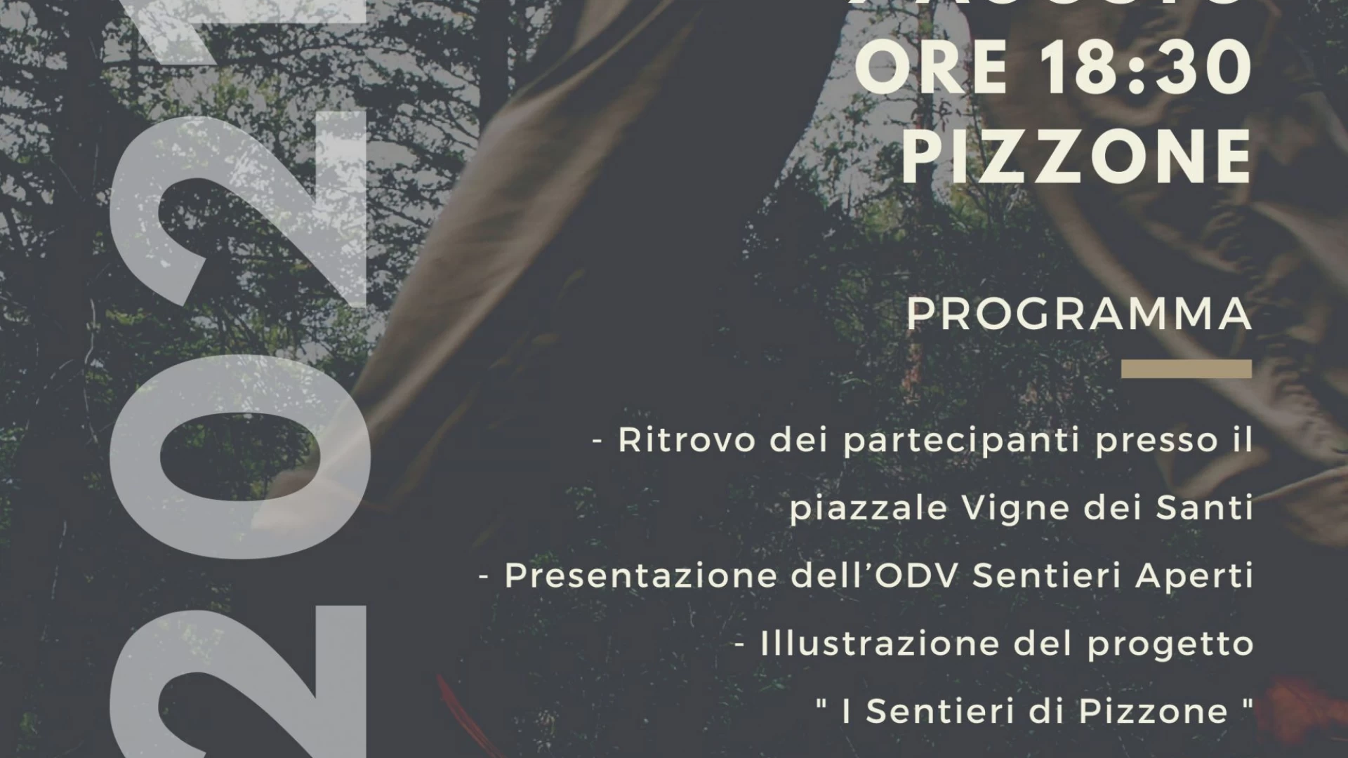 Pizzone: lunedì' 9 agosto si presenta l'associazione "Sentieri Aperti".