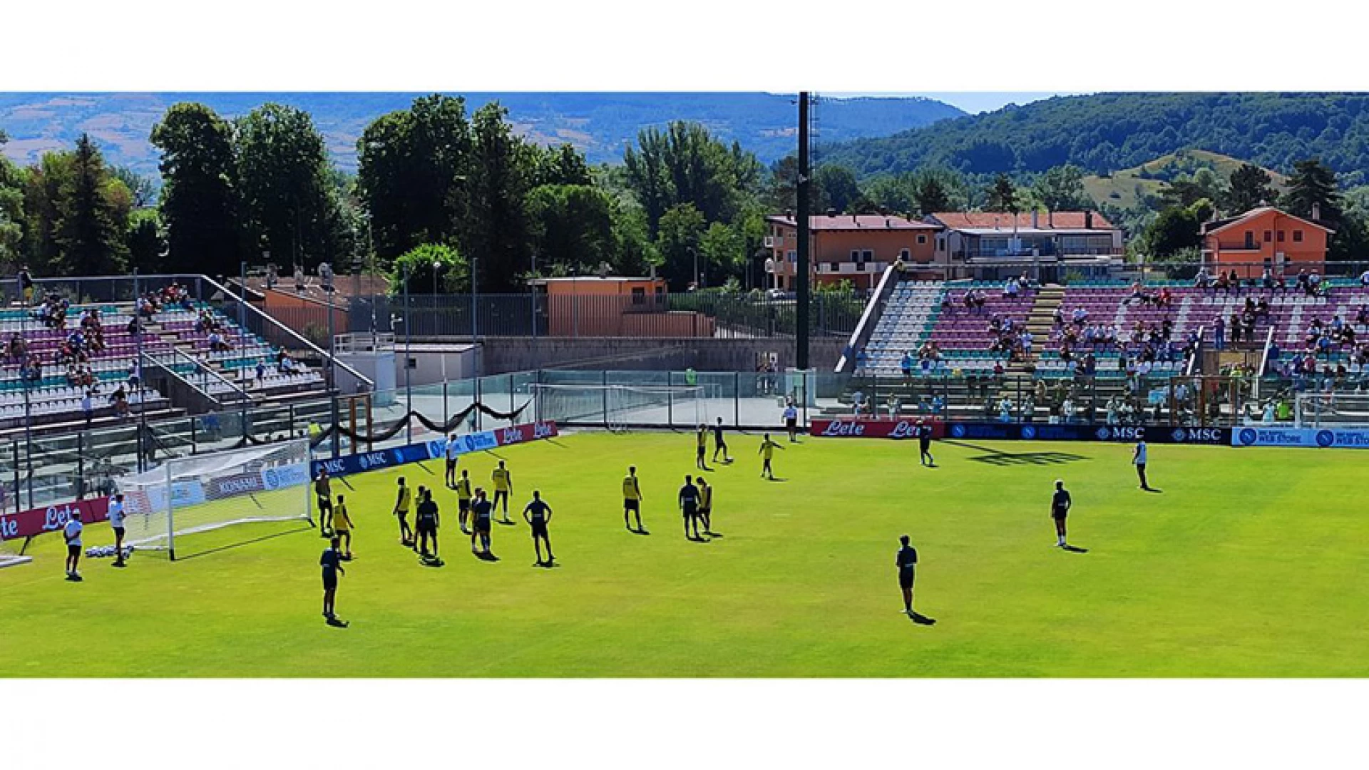 Napoli a Castel Di Sangro, giorno numero 3. Spalletti lavora su concentrazione e schemi da angolo.