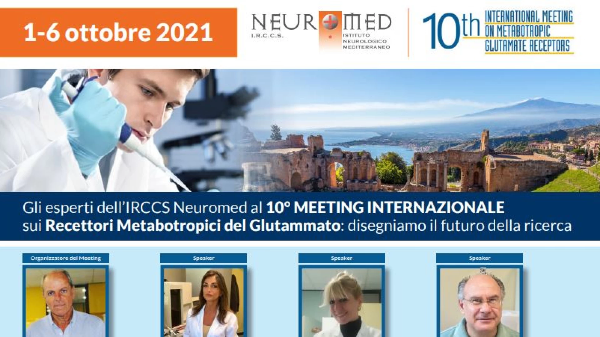 Al X Congresso internazionale sugli mGlu le prospettive più avanzate contro le patologie neurologiche