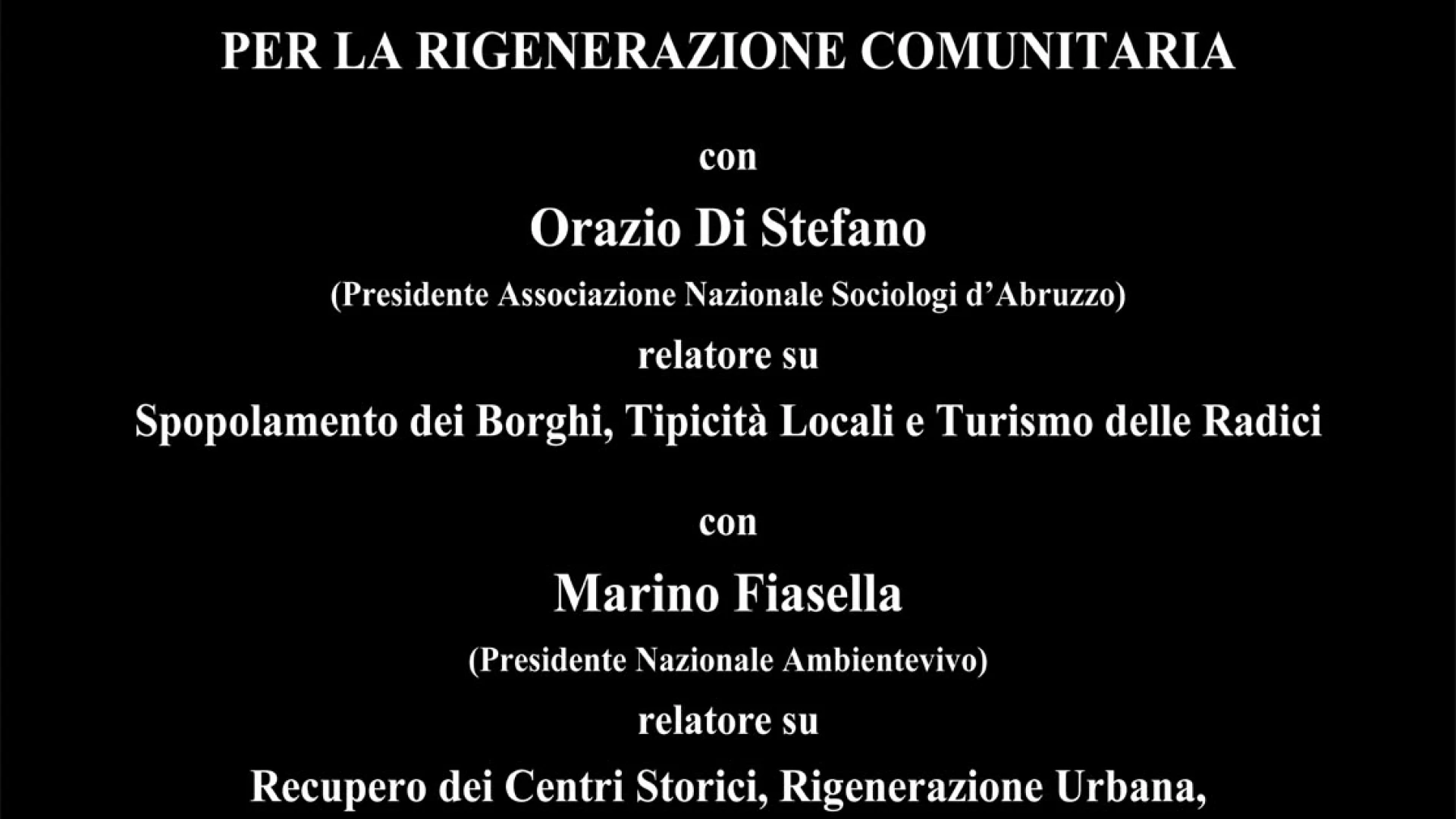 Macchiagodena: Genius Loci, giornata di studi il 6 ottobre nell’ambito della rigenerazione comunitaria.