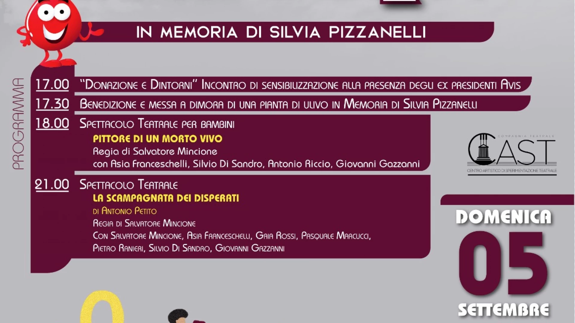 L’AVIS comunale di Isernia celebra la donazione con ‘La famiglia fa buon sangue’