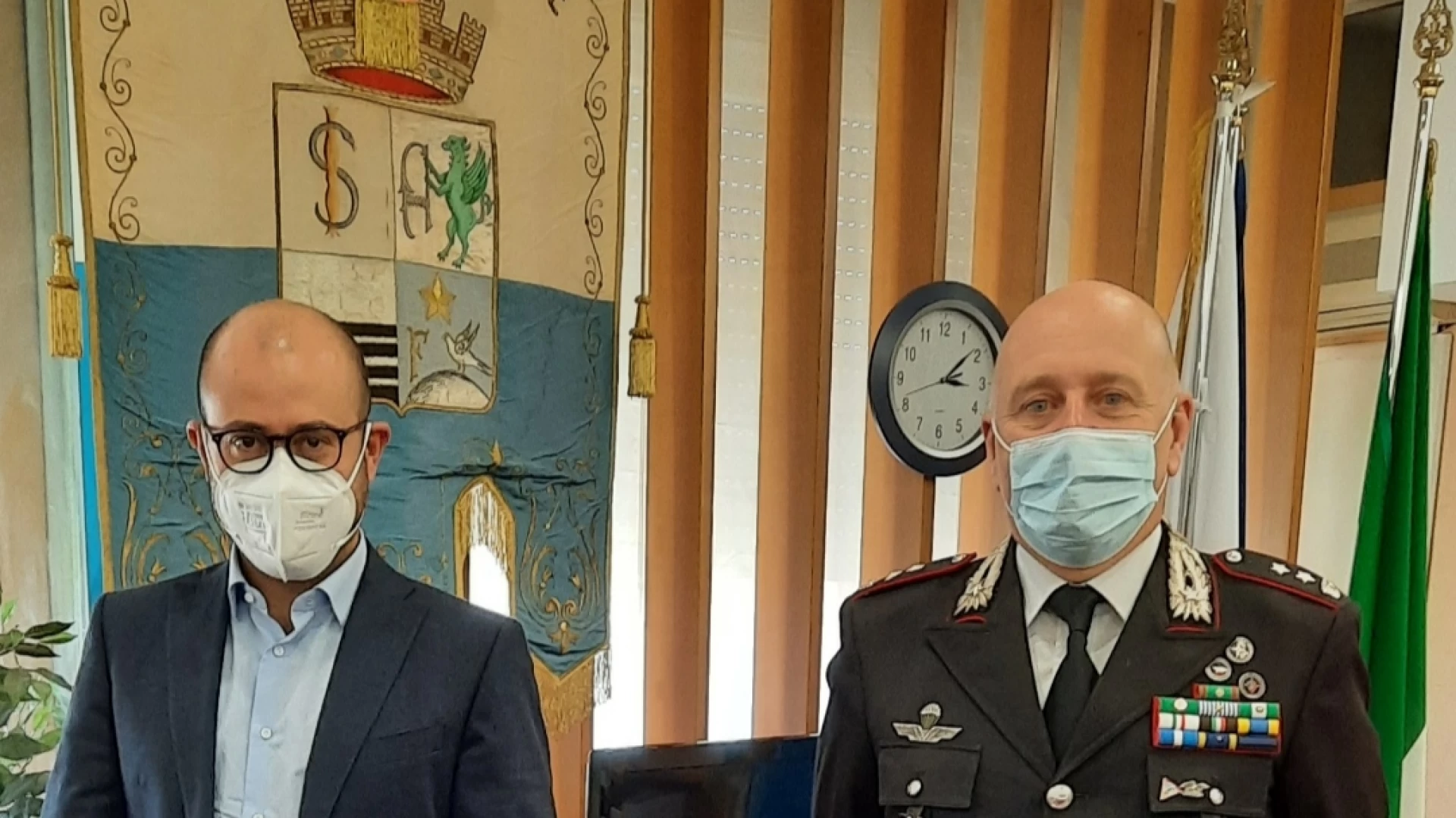Isernia: Il Presidente Ricci ha salutato il comandante provinciale dei carabinieri il col.Ventriglia
