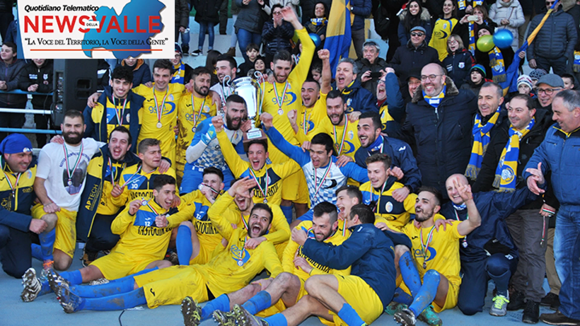 Calcio regionale: la Coppa Italia è del Vastogirardi. Grazie ad una rete di Cipriano il trofeo torna in alto Molise. Terza finale consecutiva per la squadra del presidente Di Lucente.