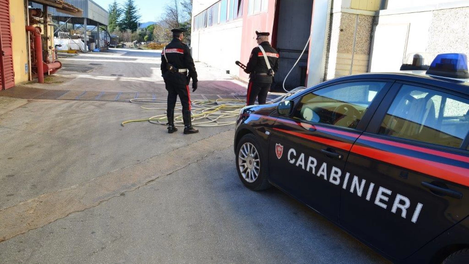 Pozzilli: i Carabinieri sventano un furto di rame allo stabilimento Eta.
