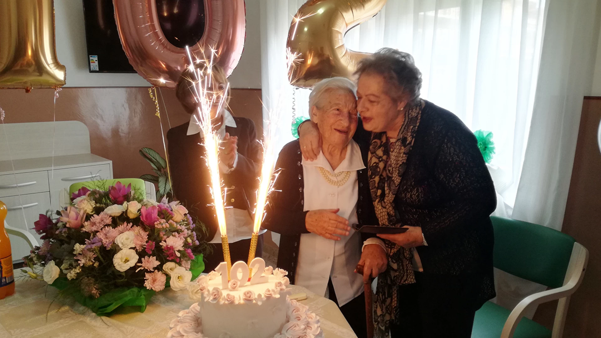 Isernia: 102 Anni per la Nonnina del Molise Maria Letizia Colaneri. Guarda il servizio video.