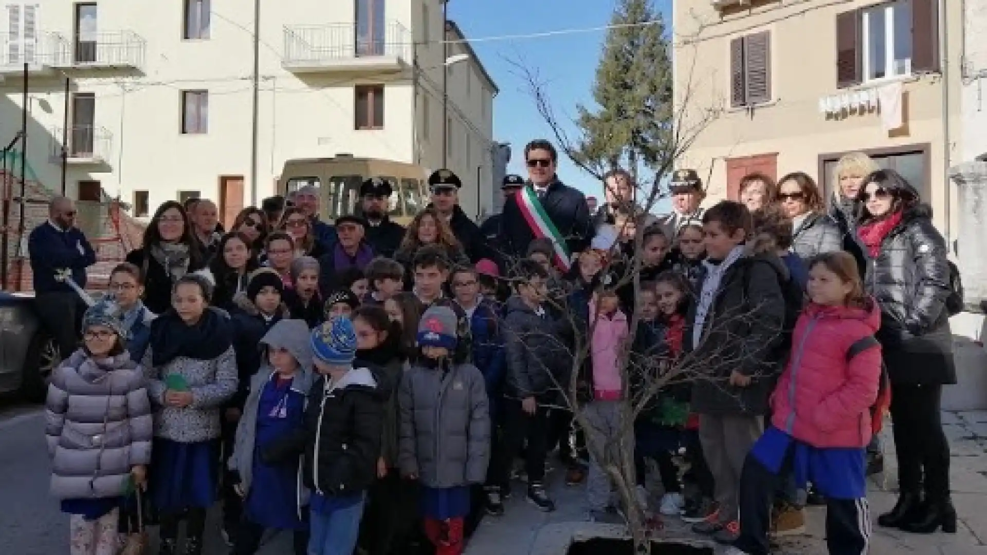 Petrella Tifernina: celebrata la festa dell’albero. Messi a dimora alberi presso il bosco comunale di Castel Di Rocca.