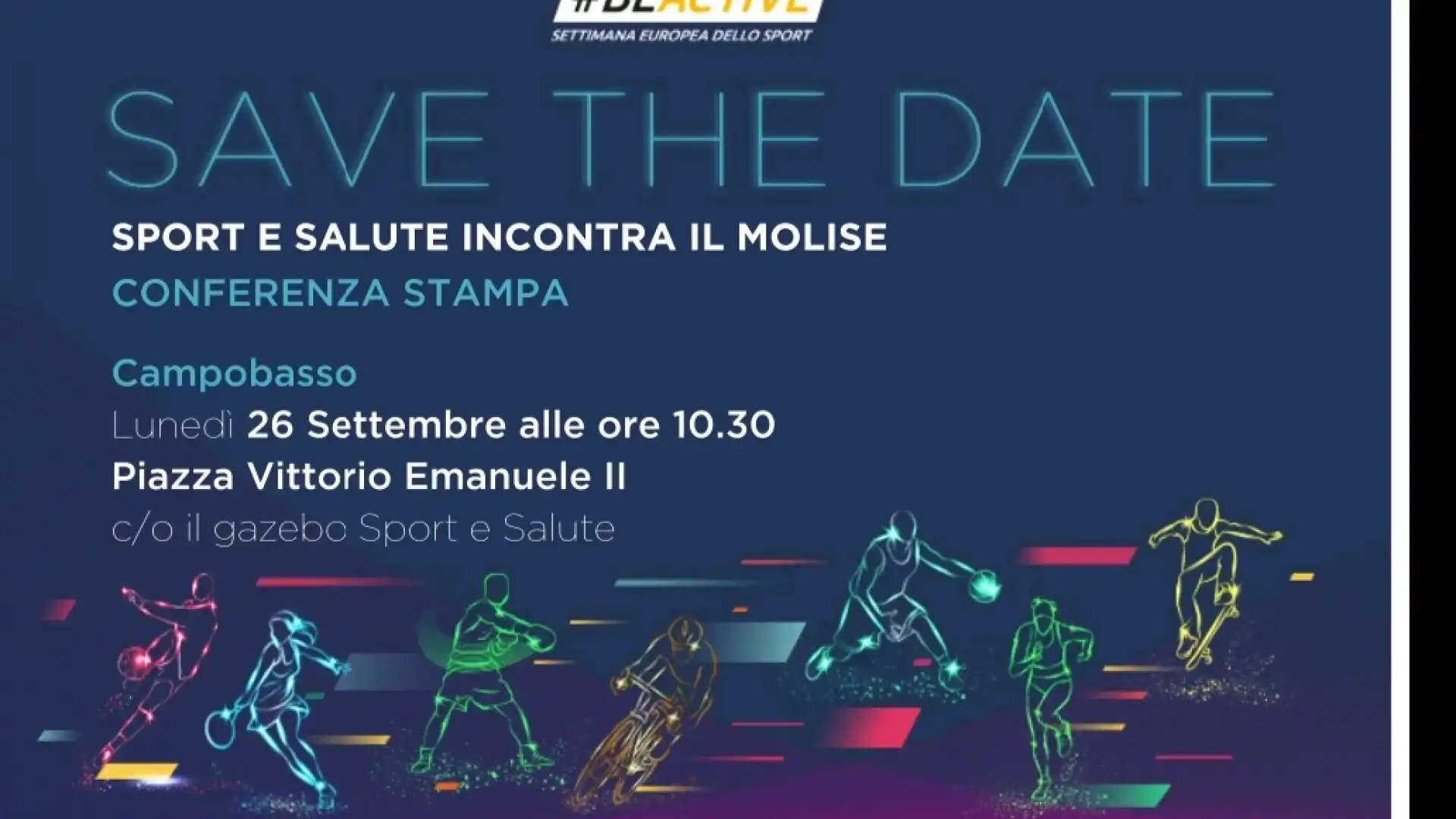 Sport e Salute, il Road Show fa tappa a Campobasso il 26 settembre