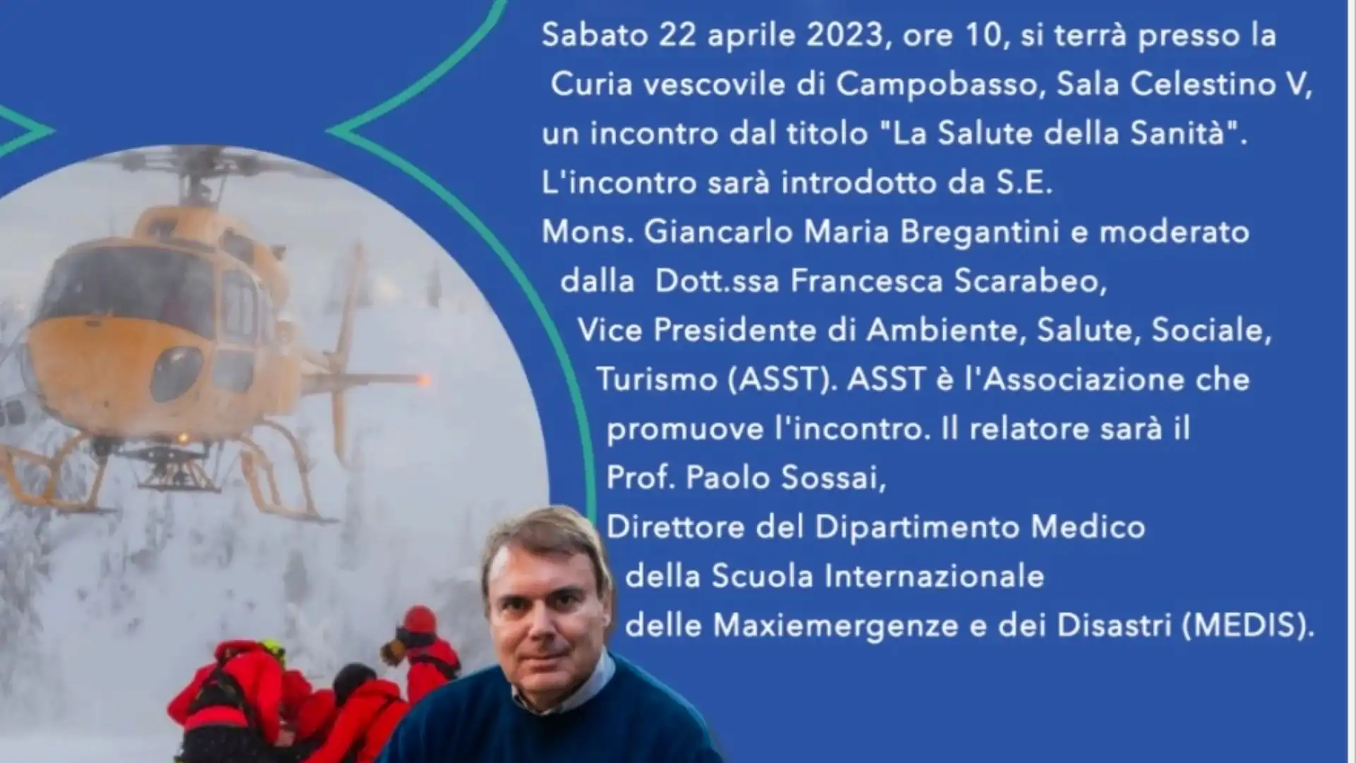 La salute della Sanità, il convegno in programma sabato 22 aprile a Campobasso.