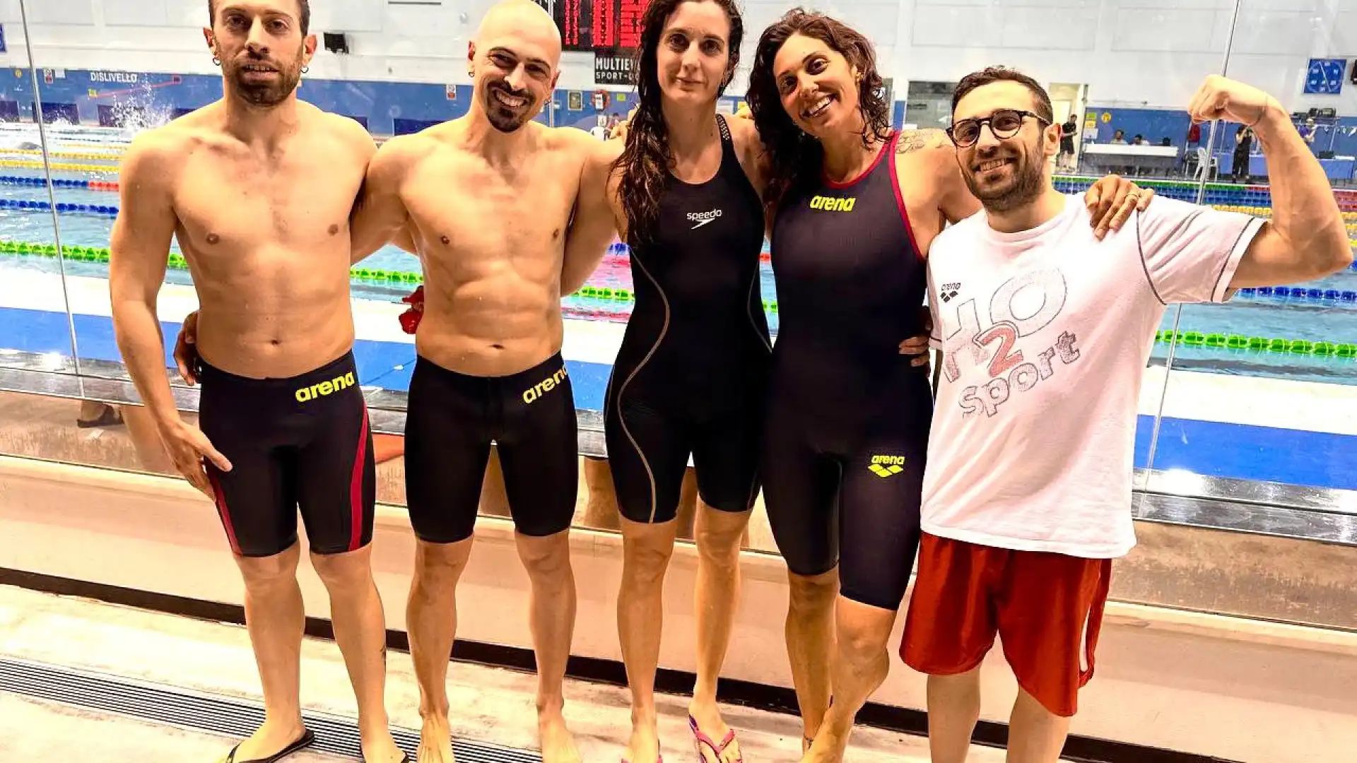 H2O Sport, buon esordio per i master in vasca lunga. A San Marino medaglie e applausi