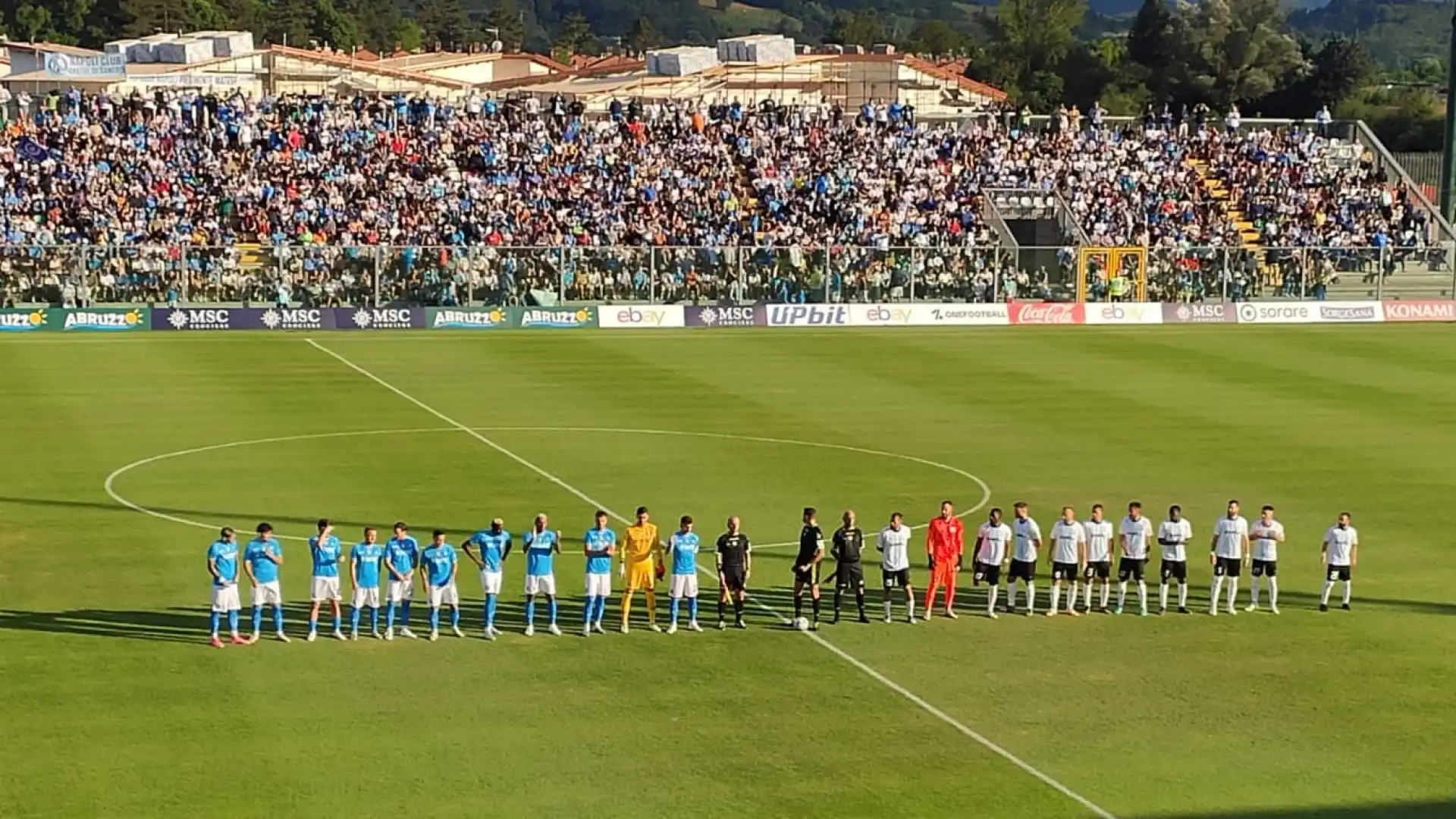 Napoli-Apollon Limassol2-0.Tabellino e cronaca del match. Termina il ritiro del Napoli a Castel Di Sangro.