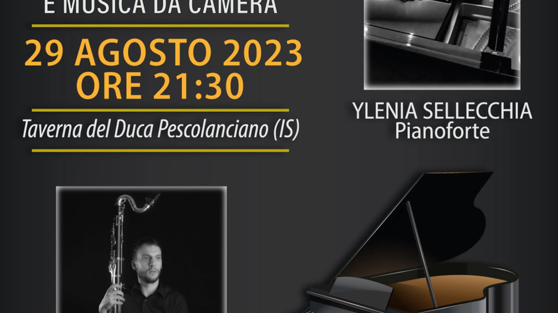“Masterclass di Pianoforte e Musica da Camera - Pescolanciano (IS) - 29 Agosto / 1° Settembre 2023