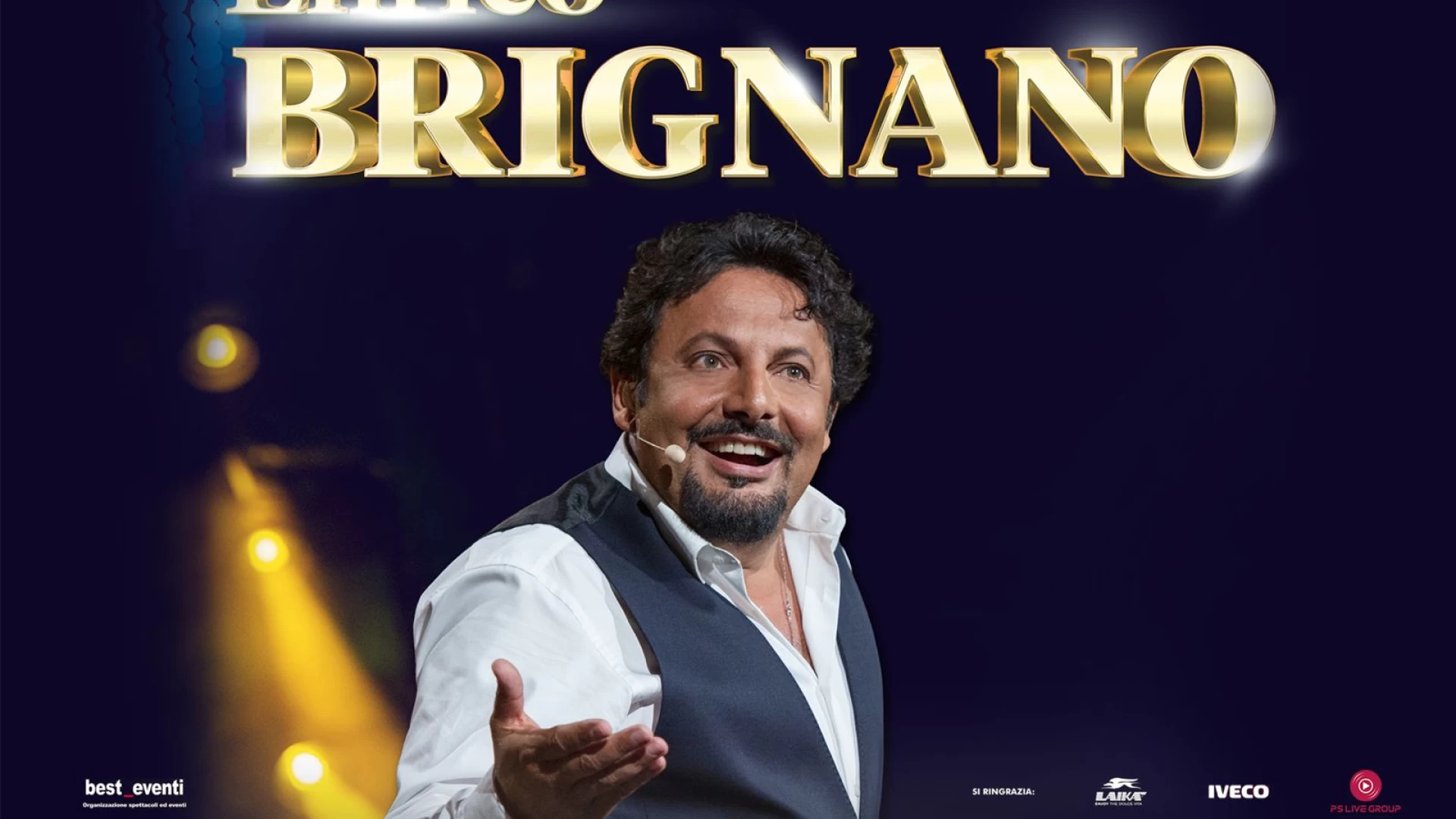 Enrico Brignano all'auditorium di Isernia, biglietti in vendita da oggi per lo spettacolo del 28 novembre.