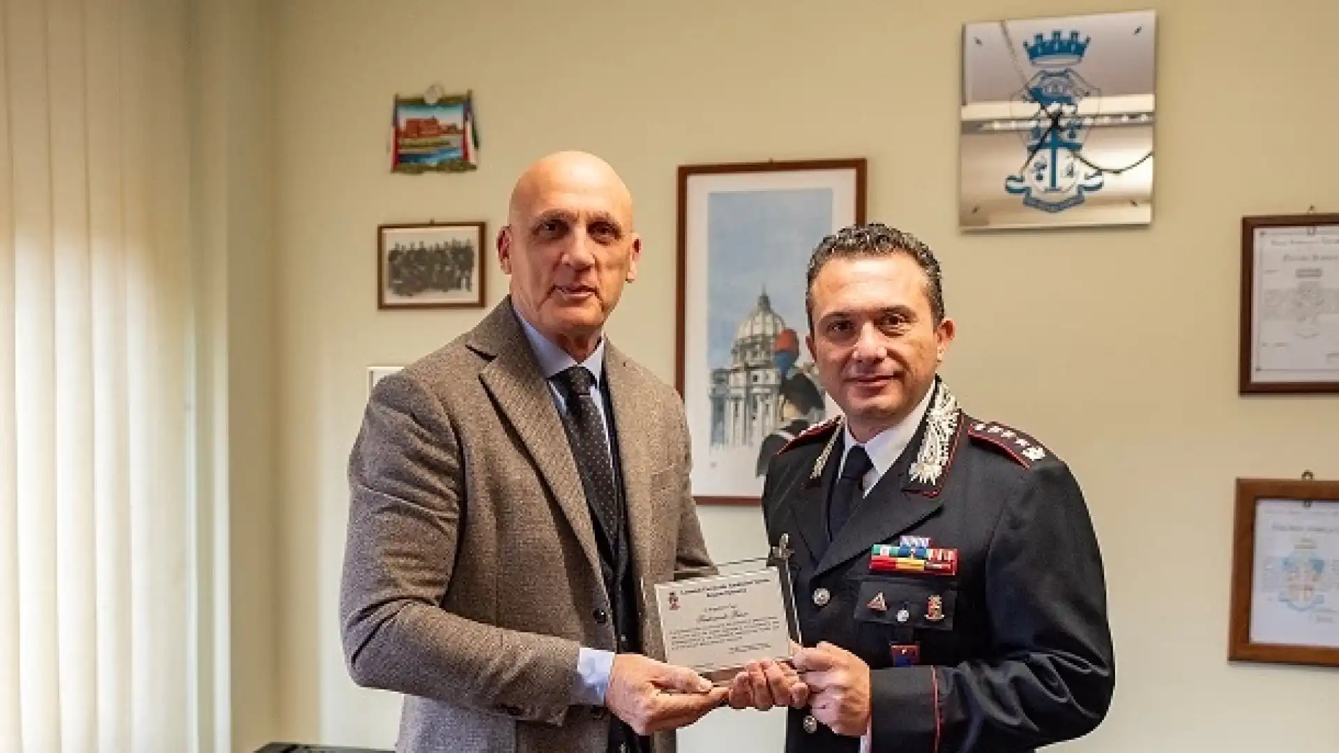 Isernia: Ferdinando Russo, Brigadiere Capo dei Carabinieri, va in pensione.