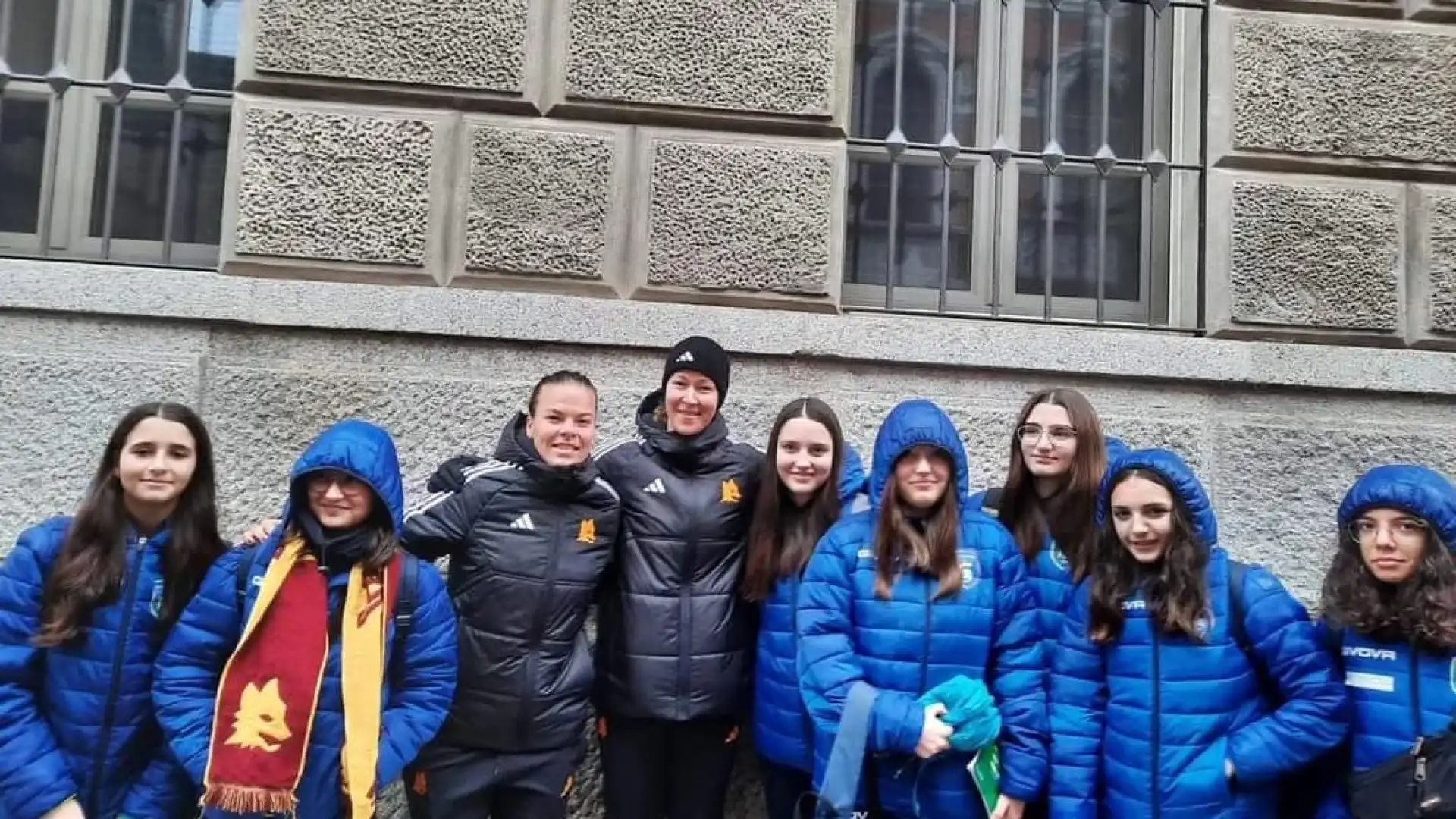 Finale Supercoppa Italiana calcio femminile: delegazione molisana presente al match tra Roma e Juventus.