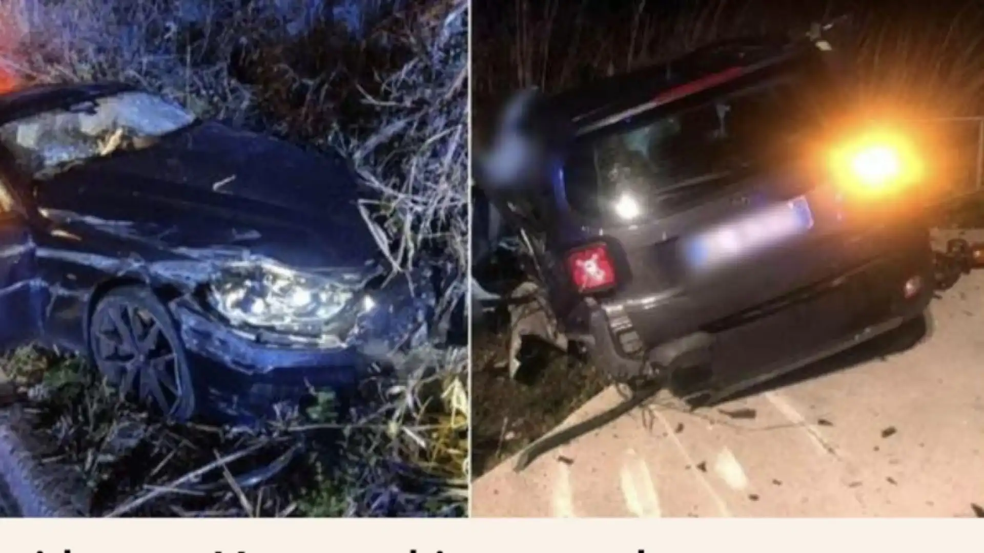 Incidente a Vasto, schianto tra due auto e una finisce fuori strada: tre morti e una ferita grave. Tra le vittime anche una quindicenne.