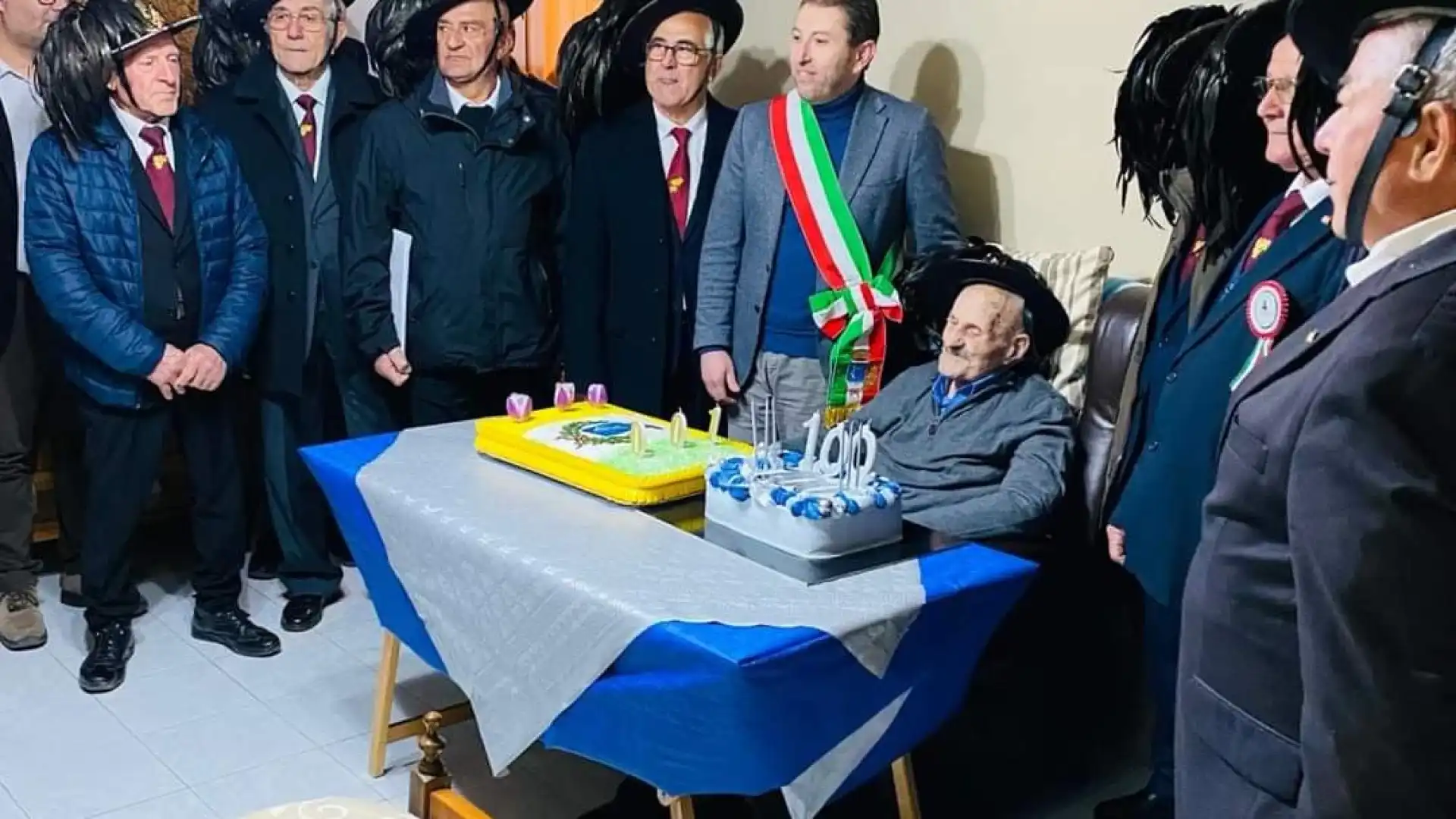 Sesto Campano: grande festa per i cento anni di Quirino Letizia.