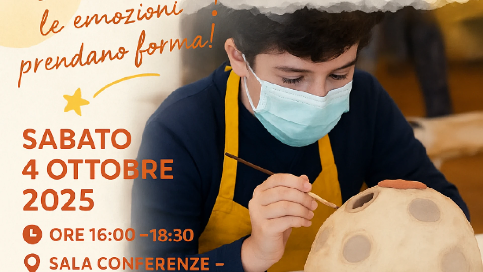 Venafro: secondo appuntamento con i laboratori di Ceramico-Terapia promossi dall'associazio e genitori arcobaleno