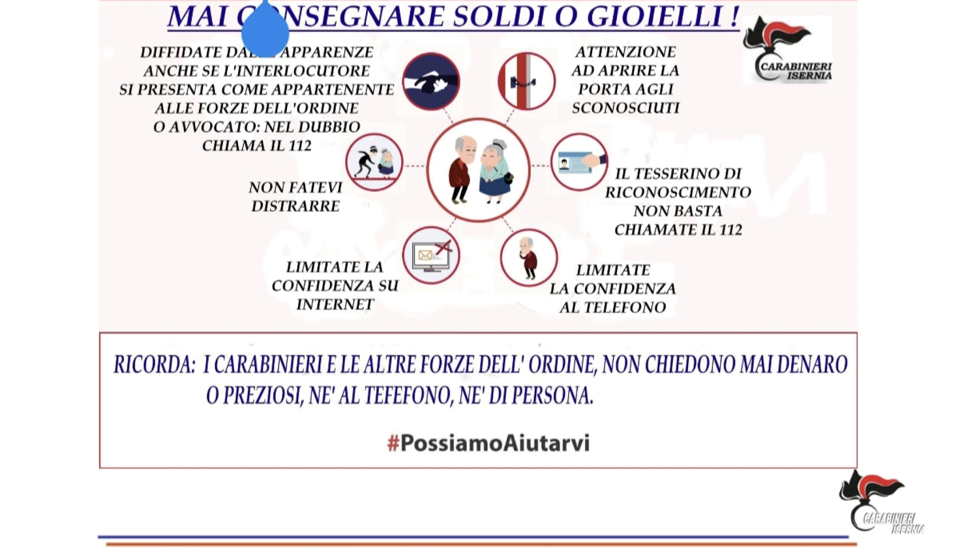 Truffe ai danni di persone anziane mediante la tecnica dello Spoofing. I Carabinieri continuano a dare consigli su come prevenirle