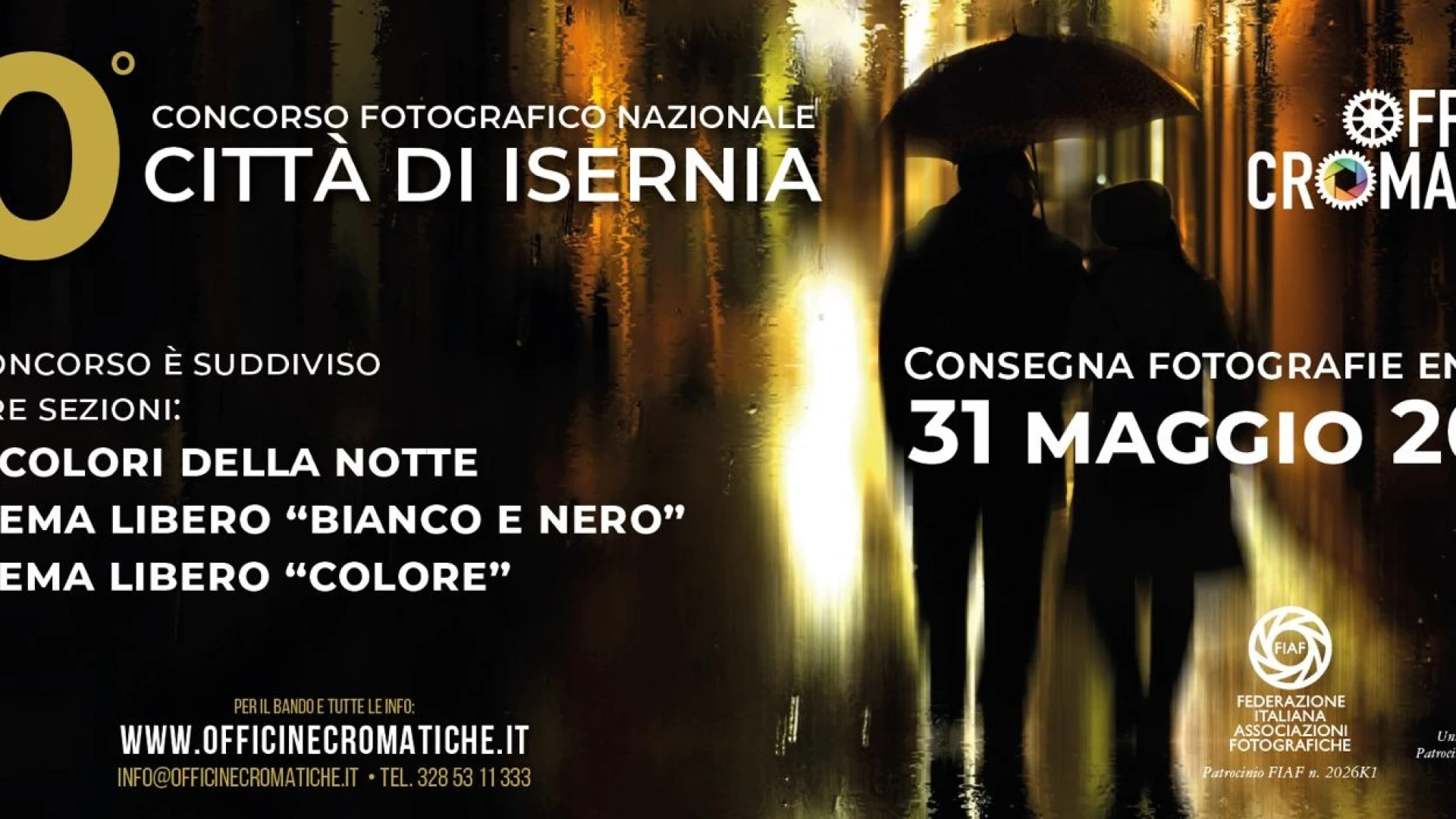 10° Concorso Fotografico Nazionale “Città di Isernia”,  iscrizioni entro il 31 maggio 2026.