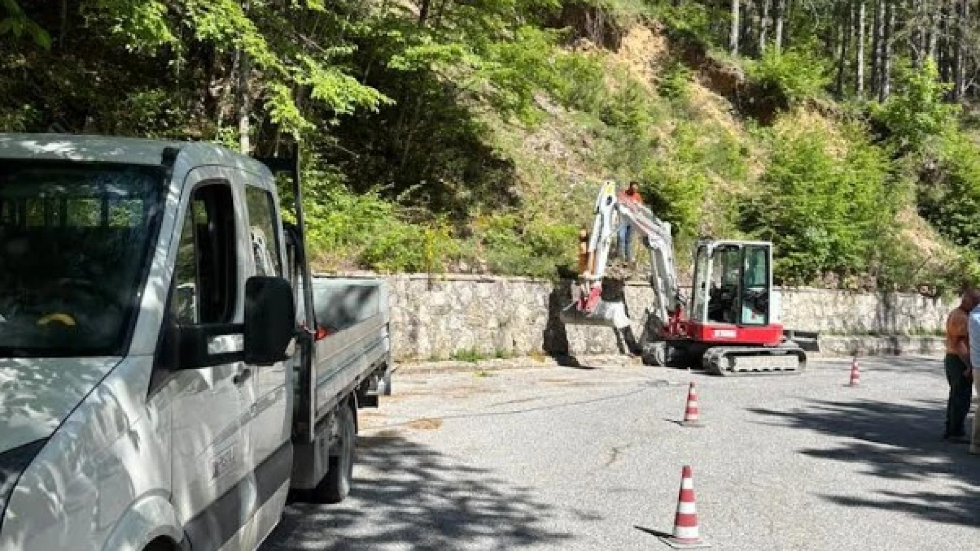 Provincia dell’Aquila: al via gli interventi sulla strada provinciale 59 “del lago di Barrea”, nel territorio di Civitella Alfedena.