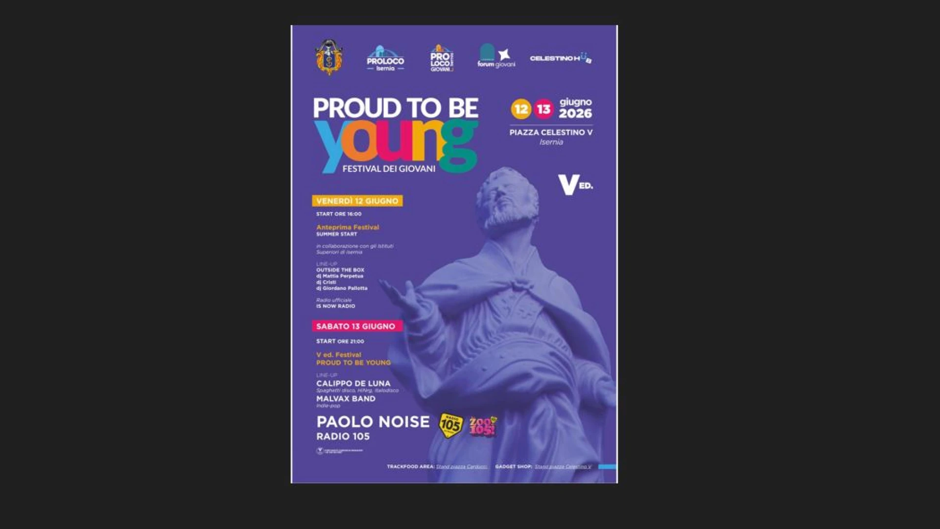 Isernia si accende con il Proud To Be Young 2026: grandi ospiti per la V edizione