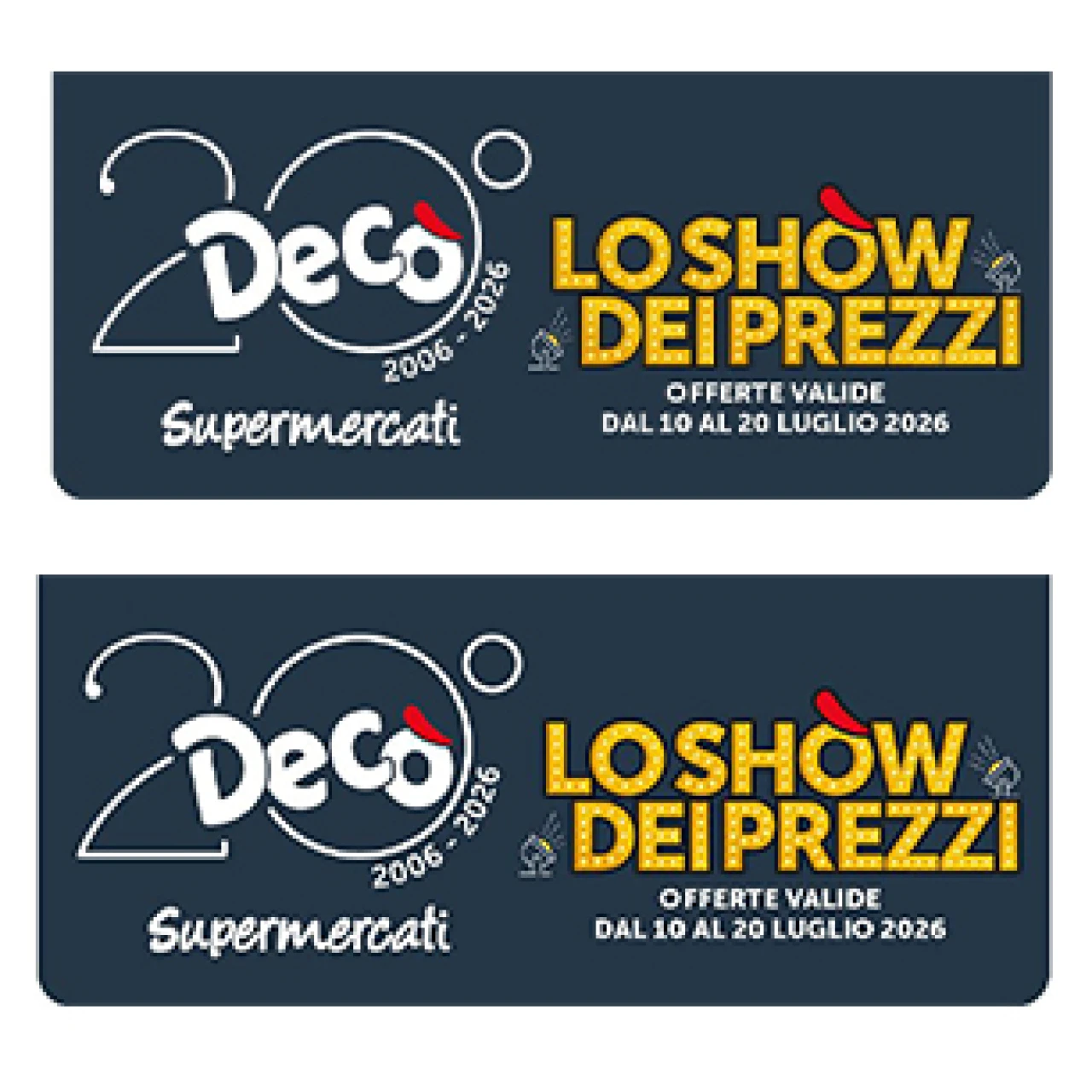 Banner Deco' supermercati 20 luglio 2026