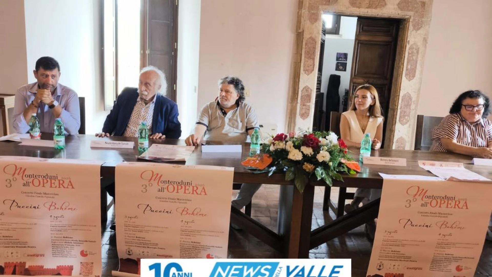 Monteroduni all’Opera, presentata l’edizione 2026.  Il 3 e 4 agosto si chiude in bellezza con la “Bohème” di Puccini. (VIDEO).