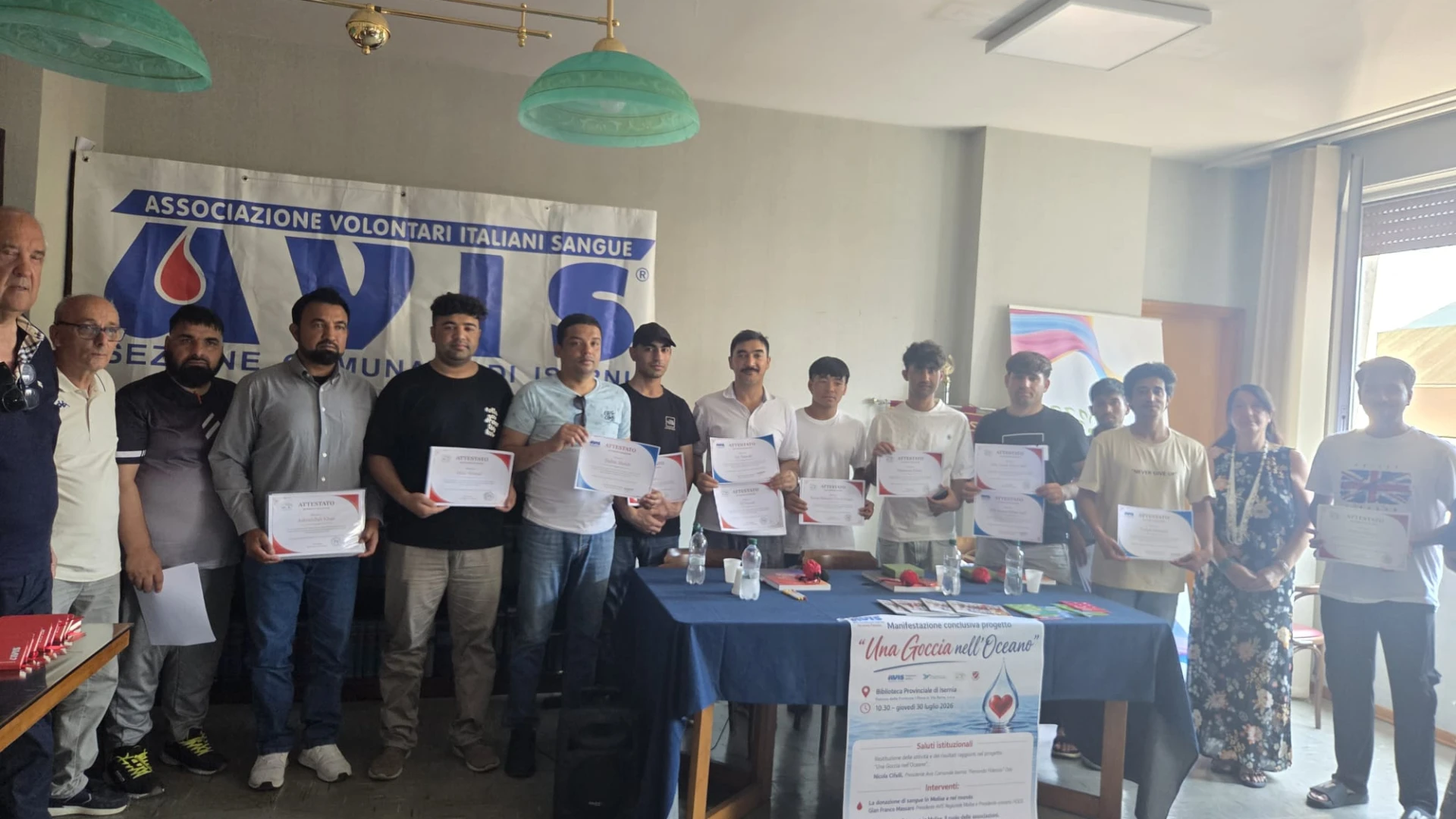 Una Goccia nell'Oceano: un anno di dono, inclusione e comunità. Si conclude il progetto dell'AVIS Comunale di Isernia