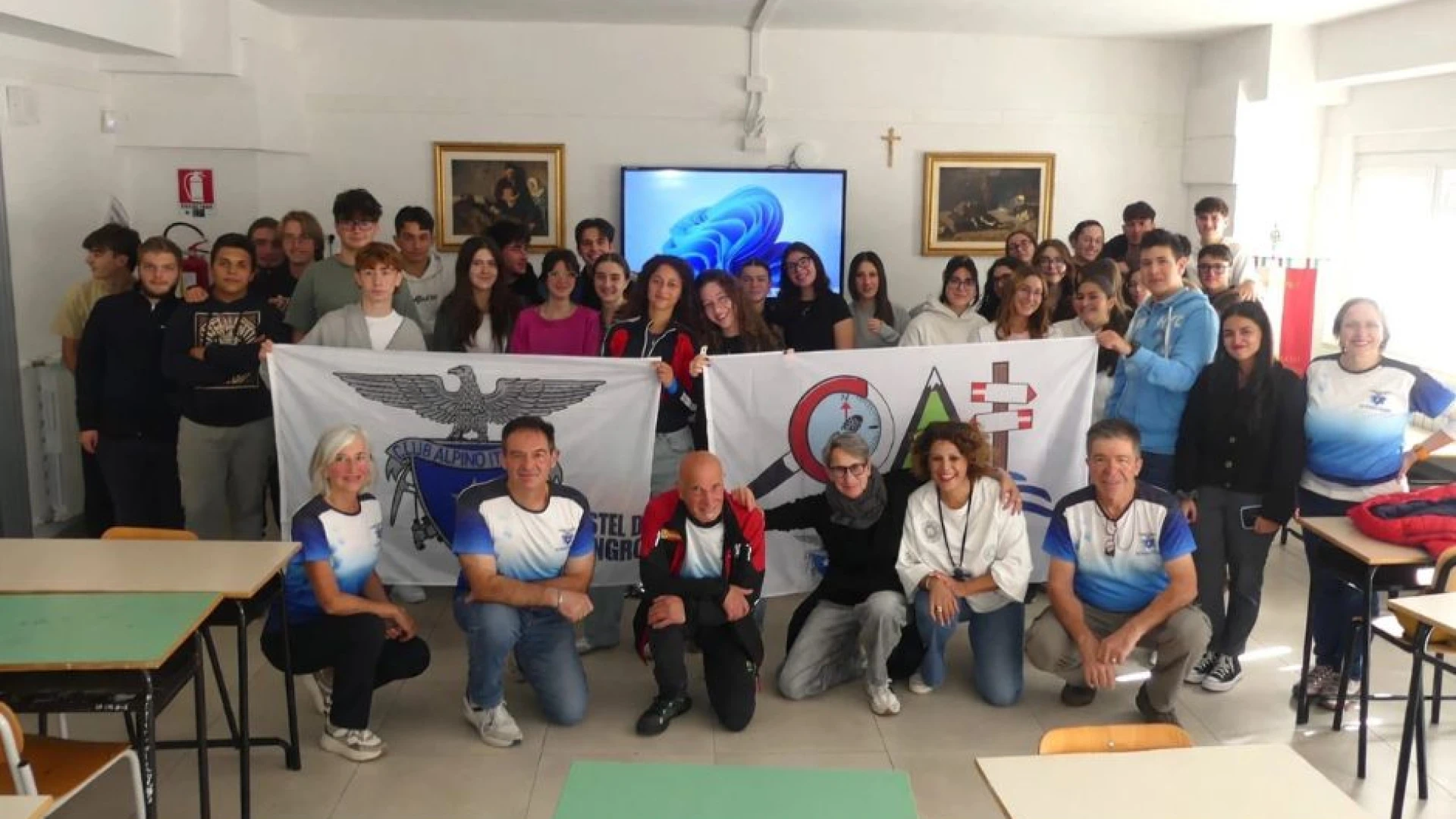 CASTEL DI SANGRO: Al via il progetto ERMES CAI Scuola: montagna, natura e formazione per gli studenti delle scuole superiori