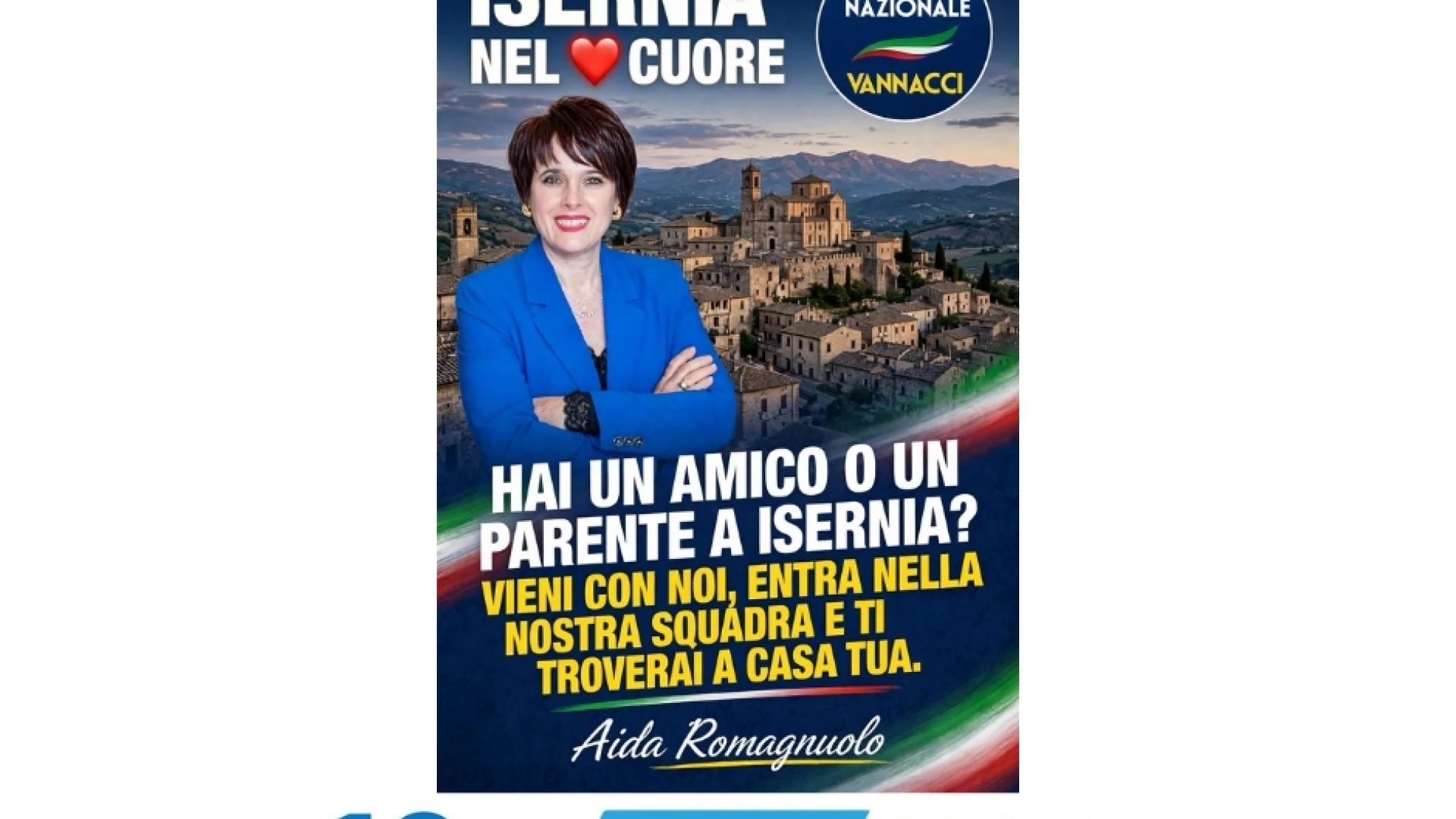 Isernia: elezioni comunali, FUTURO NAZIONALE corre da solo. L'annuncio del coordinatore regionale Aida ROmagnuolo.