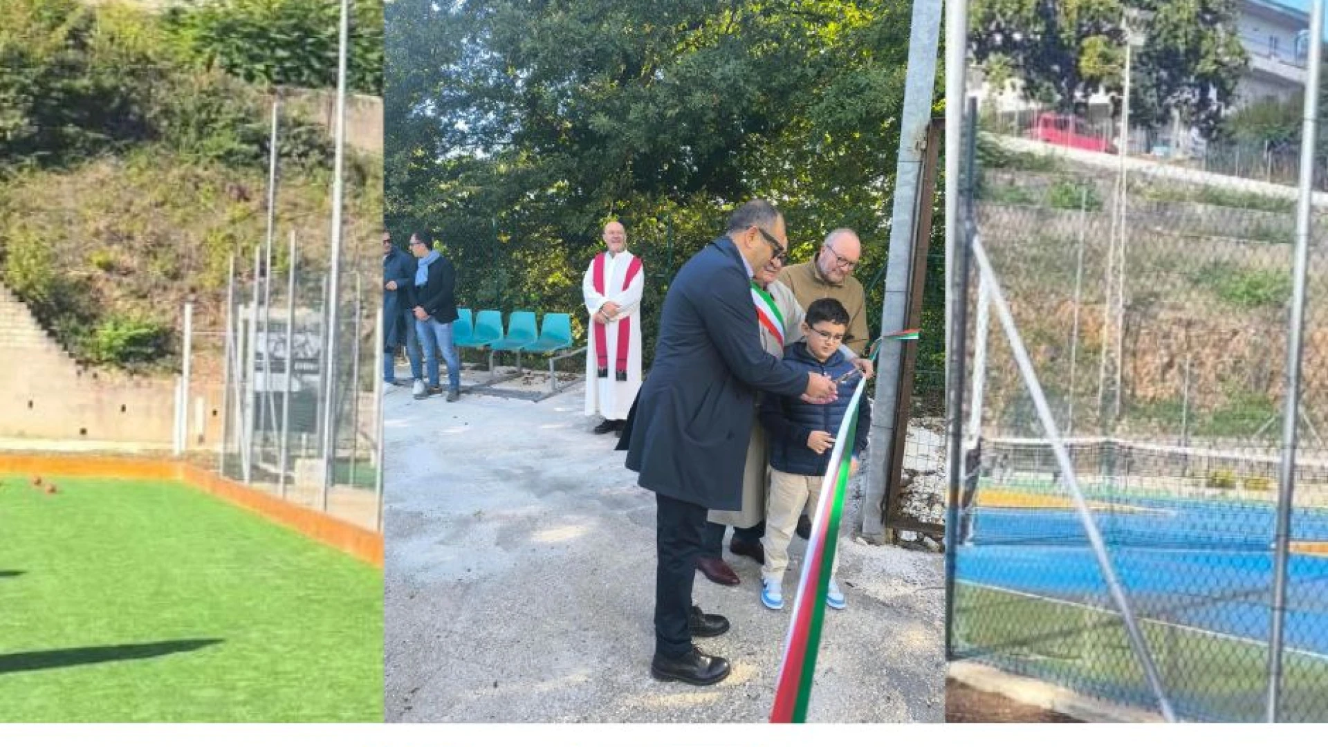 Montaquila: completato il centro sportivo. Inaugurati questa mattina il nuovo campo da bocce e l’area attrezzata per pic-nic e tempo libero.