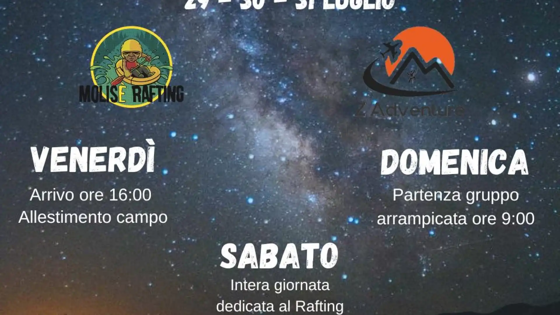 Molise' Experience, appuntamento da non perdere dal 29 al 31 luglio. Consulta la locandina dell'evento