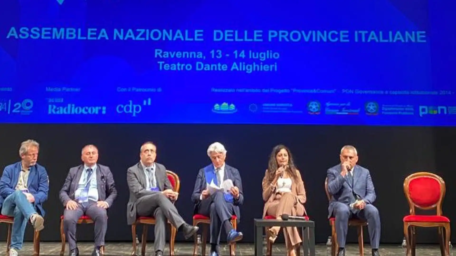 Assemblea delle Province Italiane a Ravenna. Provincia dell’Aquila presente con Caruso e altri esponenti