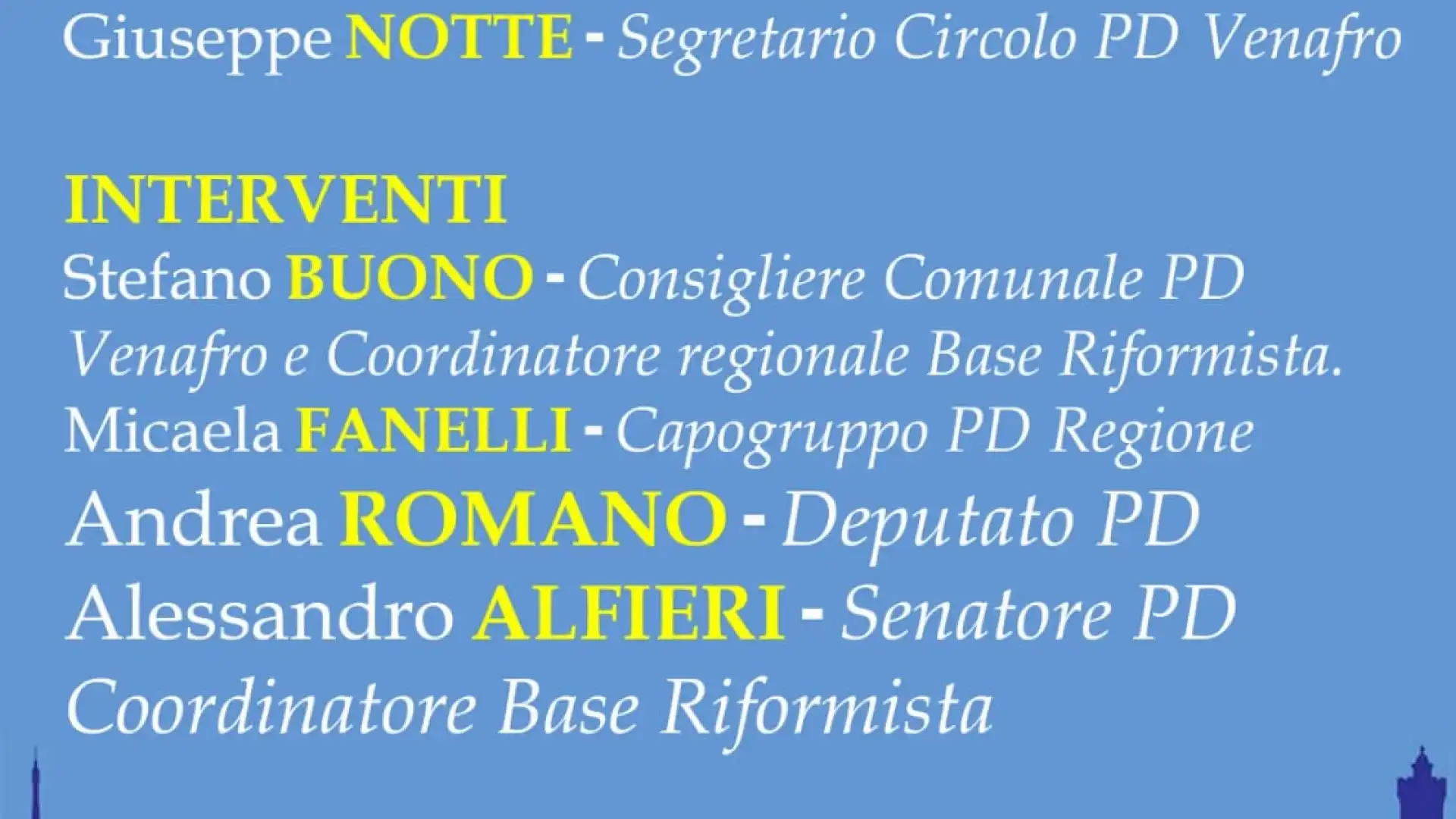 “Infrastrutture, mobilità e sviluppo del territorio”. Mercoledì 15 giugno evento a Venafro presso la storica dimora Del Prete.