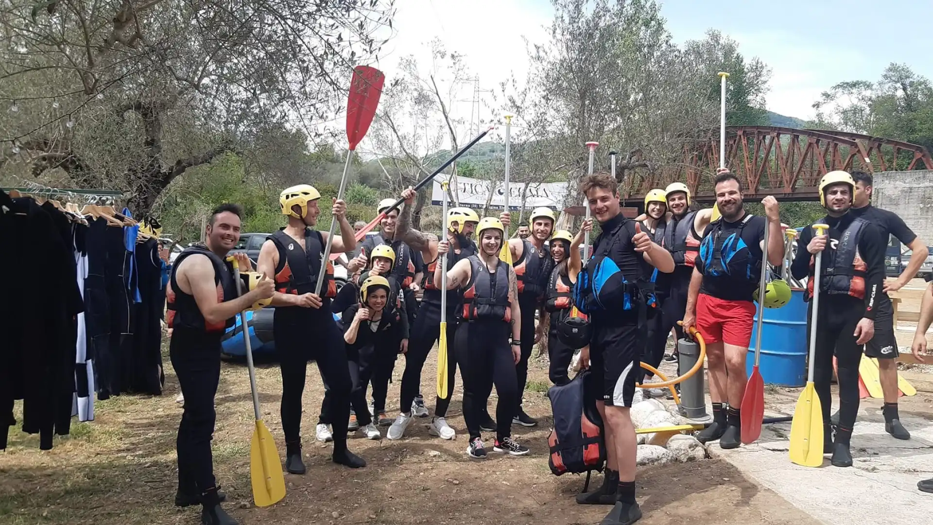 E’ già rafting mania sul Volturno. Ieri l’inaugurazione del centro rafting a Colli a Volturno.